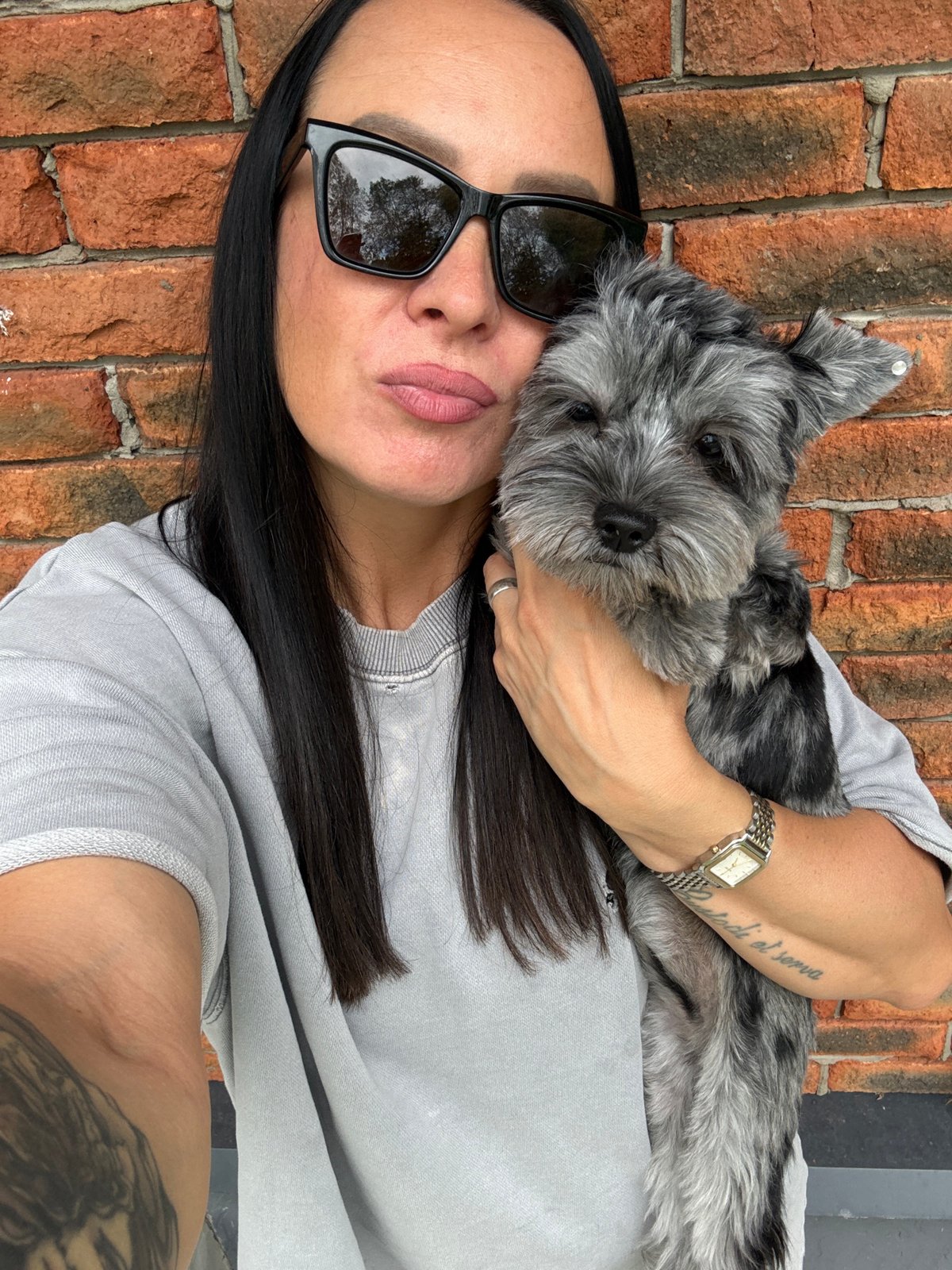 Afternoon in Chaikovsky: a dog selfie and indoor soccer training