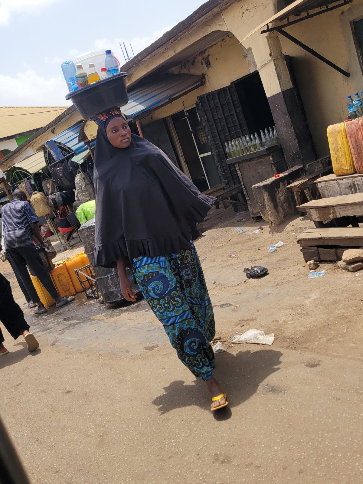 Daily life captured in Jos commercial district