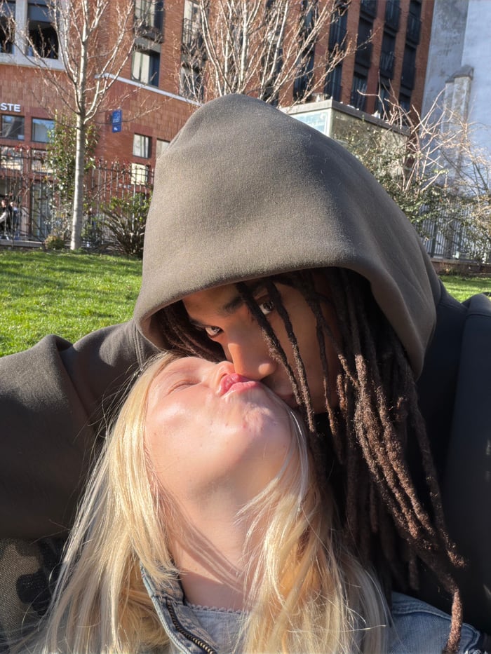 Couple shares intimate moments across multiple Paris parks