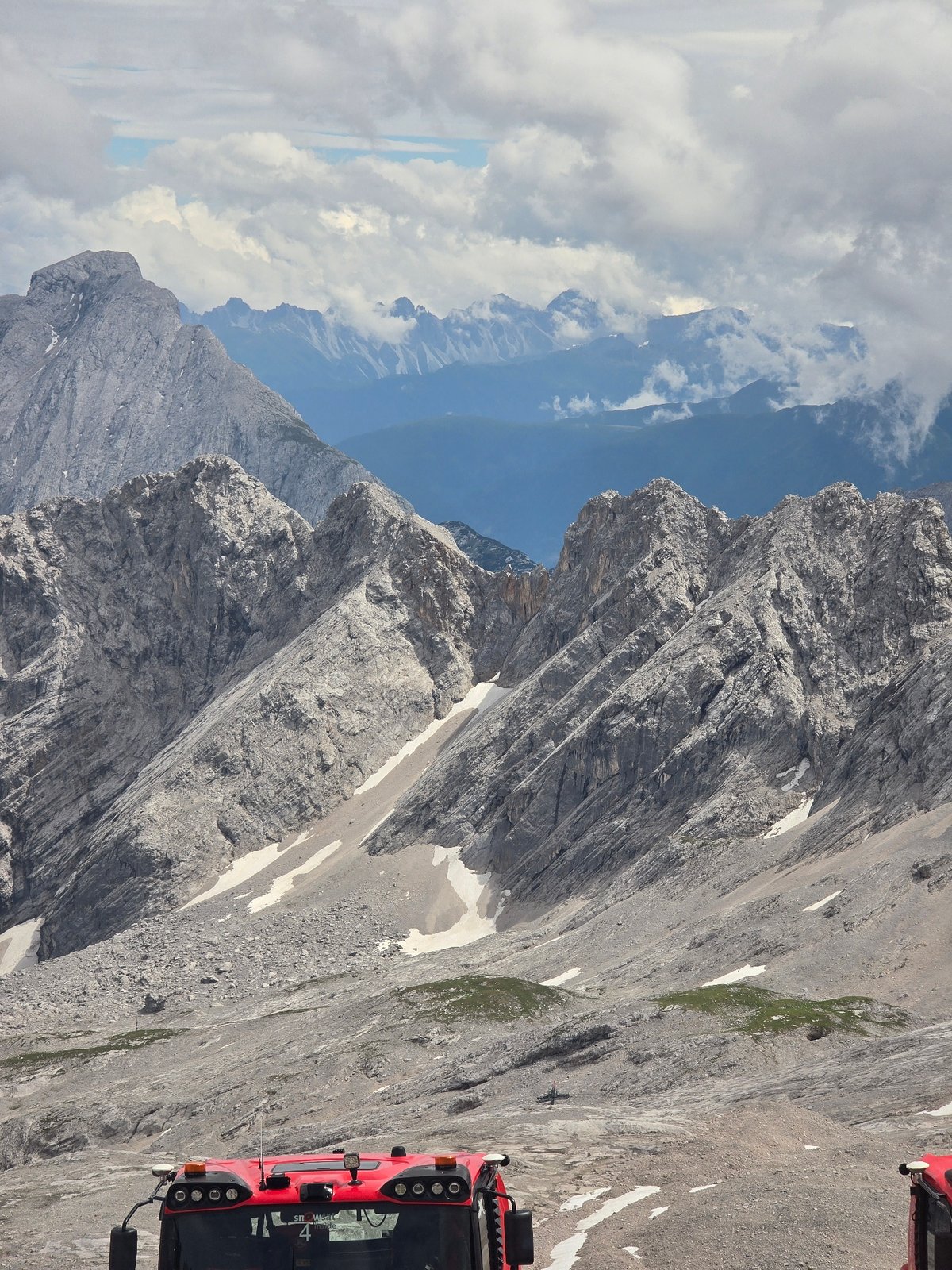 High up in the Bavarian Alps on a clear summer day