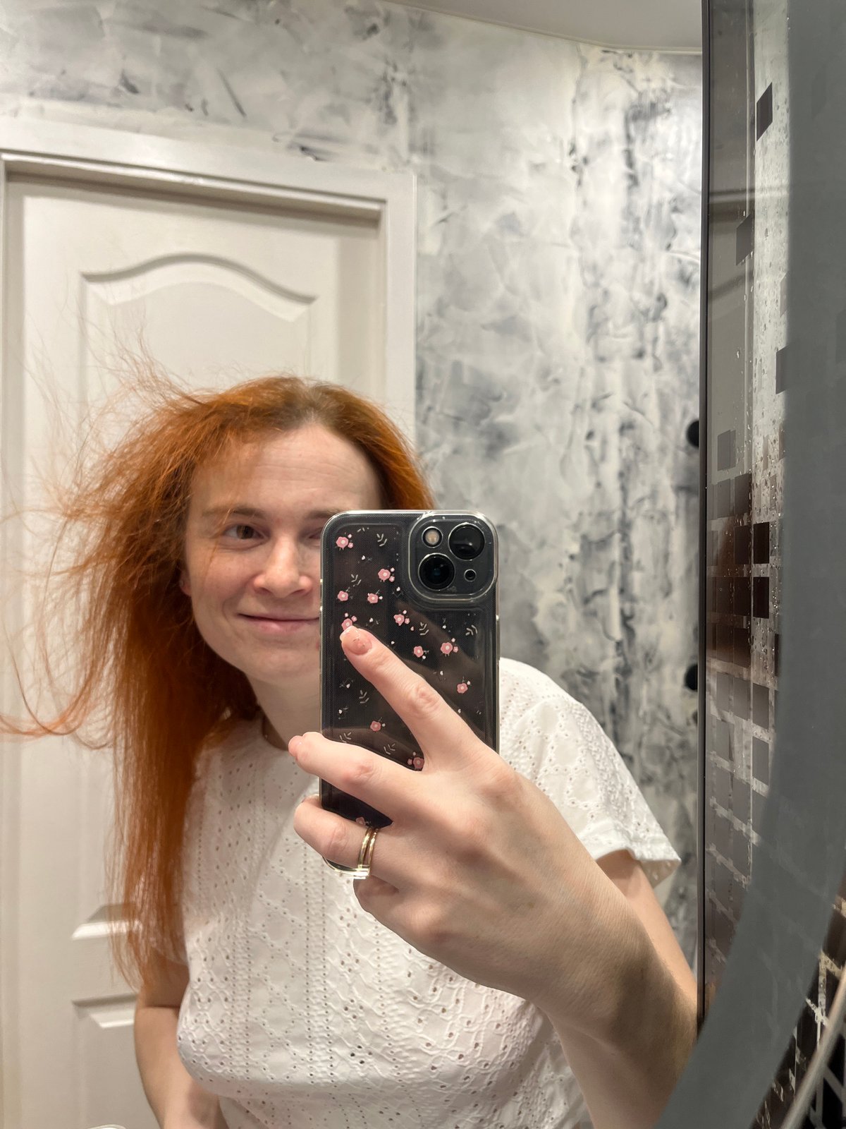 Series of selfies captured across Chaikovsky, Russia