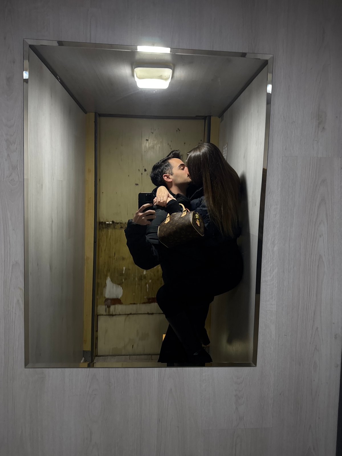 Couple takes mirror selfies across Sofia during morning outing