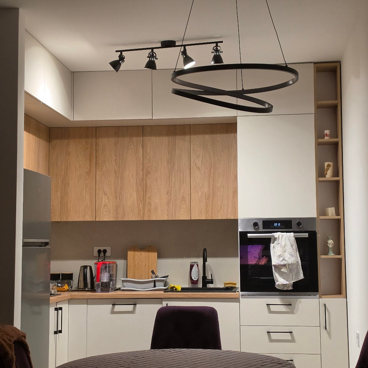 Modern kitchen interior documented in Podgorica, Montenegro