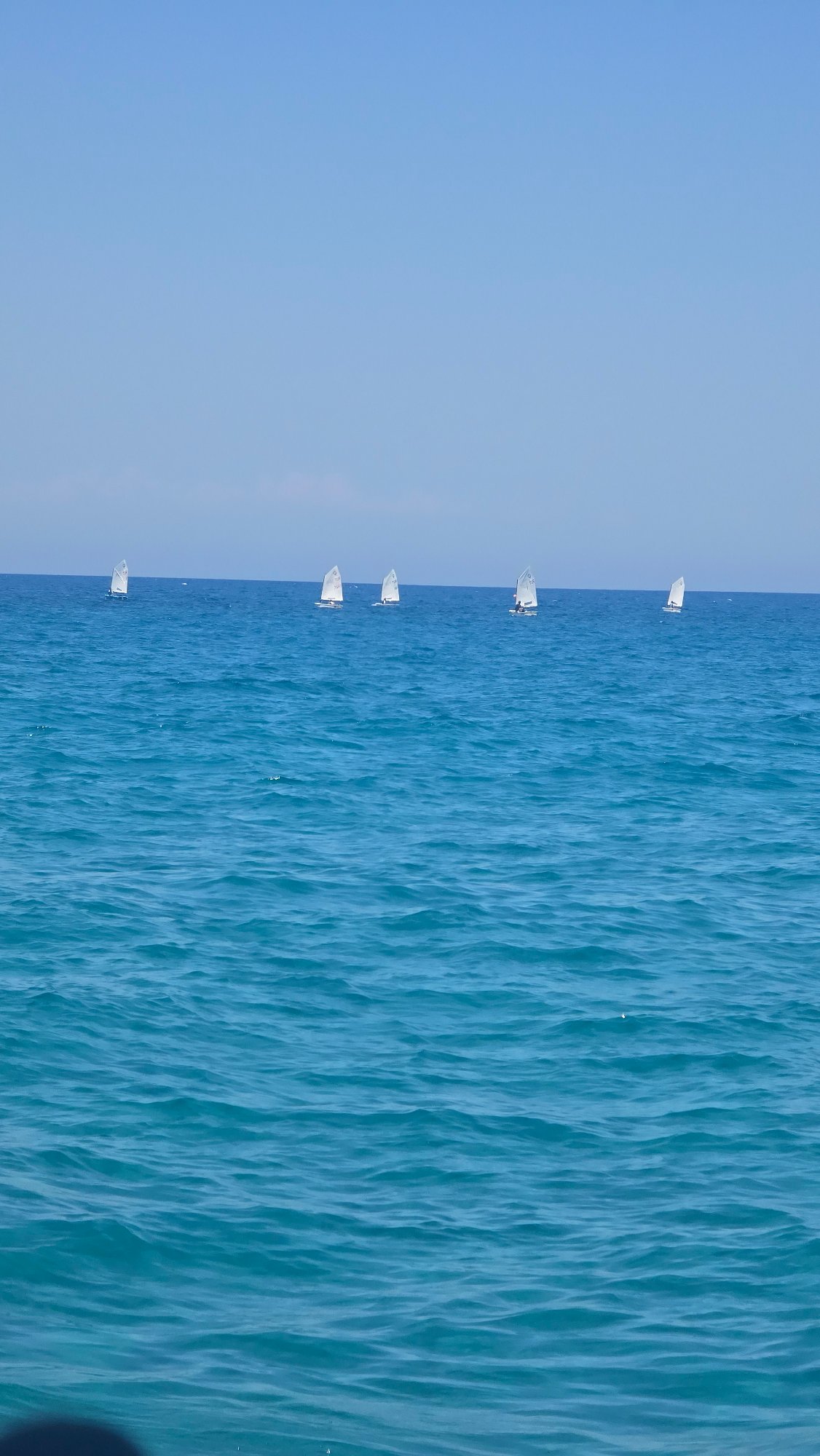 Summer water activity off the Karavas coast, Northern Cyprus
