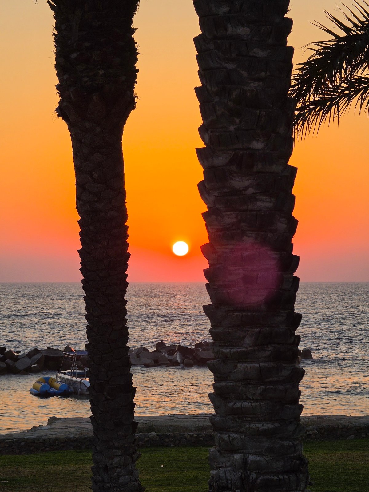 Golden hour at the Chlorakas coast, Cyprus
