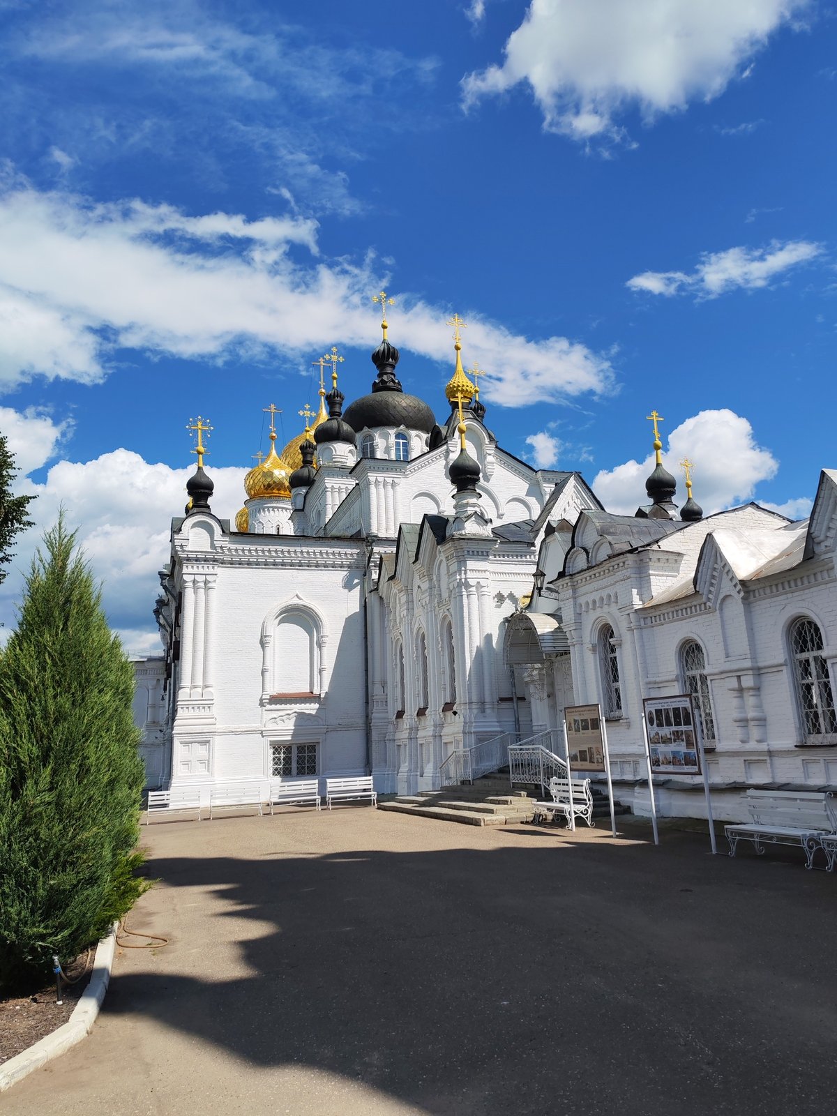 Exploring Ipatiev Monastery in Kostroma on a sunny morning