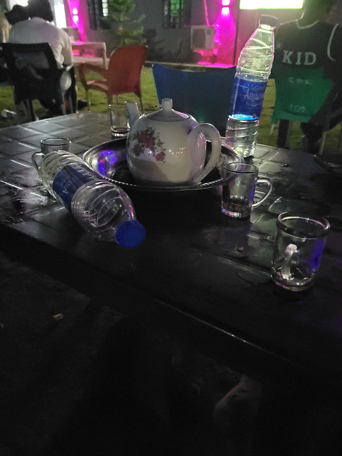 Evening dining captured at outdoor venue in Akwanga, Nigeria