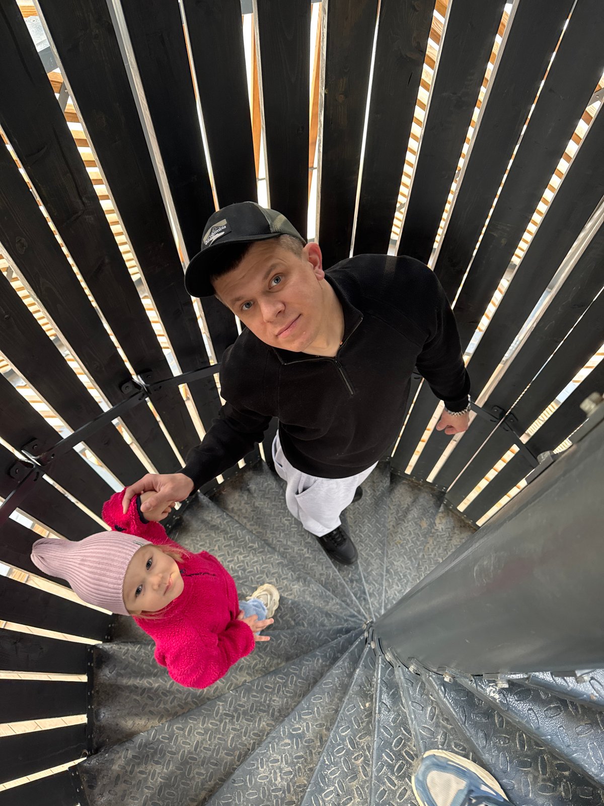 Woman and child photographed together in Perm, Russia