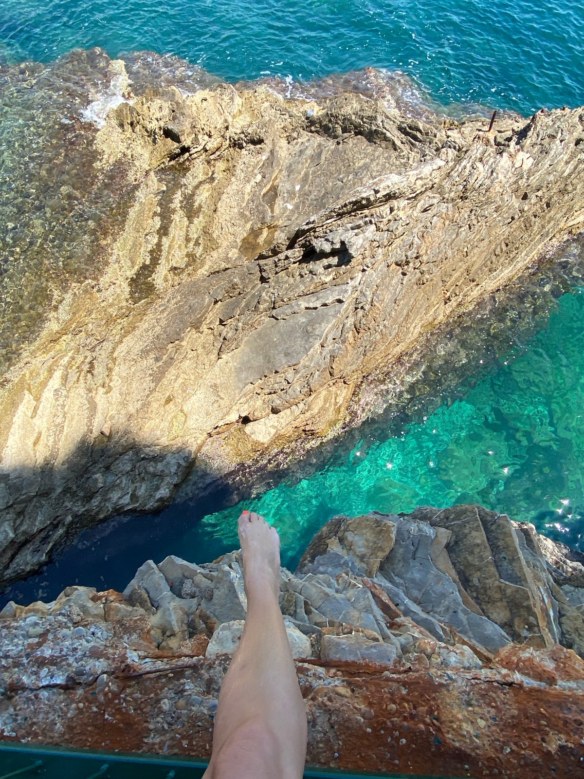 Tourist captures scenic coastal views of Budva, Montenegro