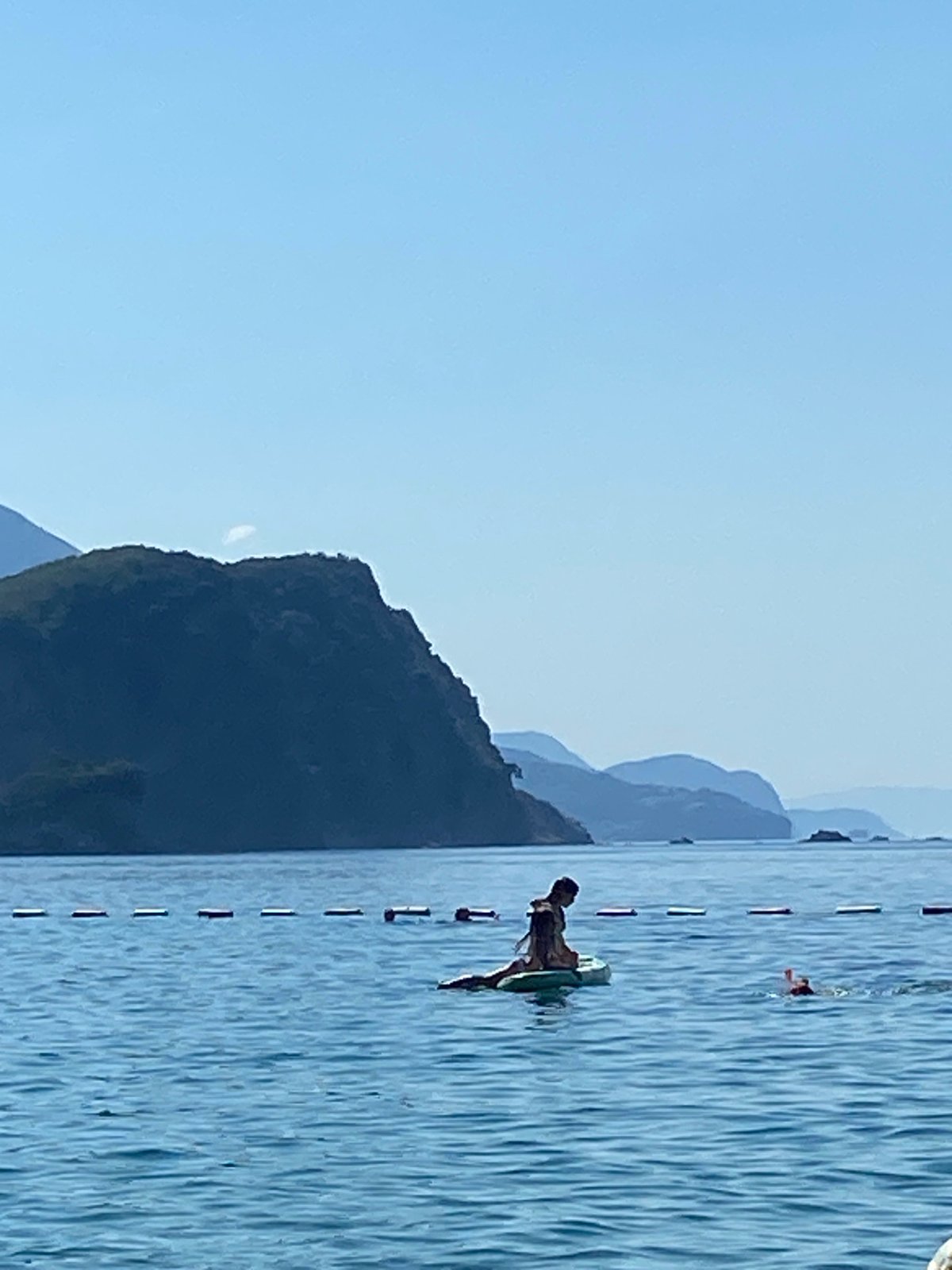 Lazy summer morning on the water in Budva, Montenegro