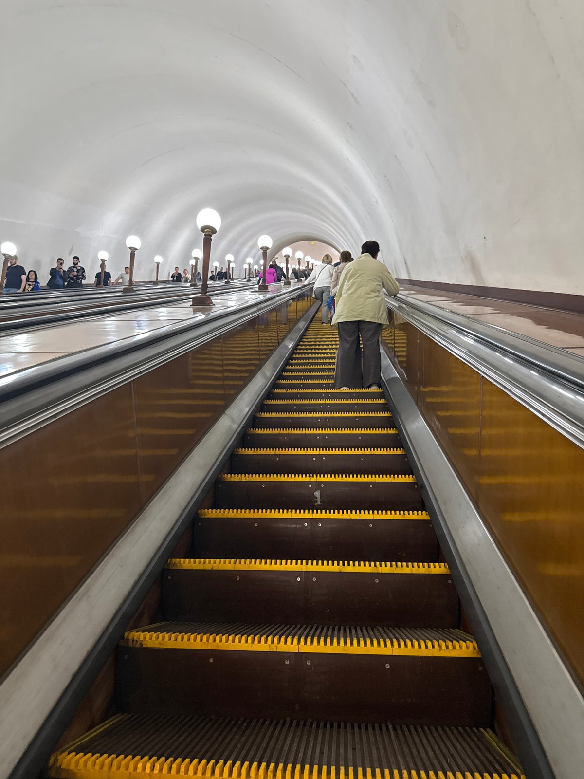 Inside Moscow's ornate metro system, platform to street
