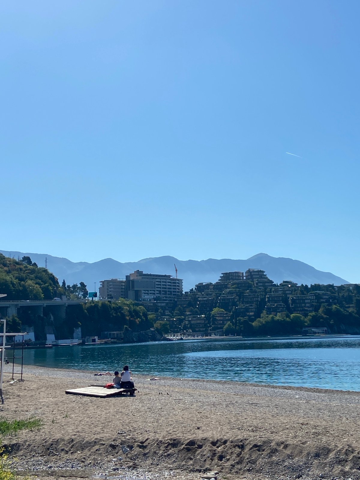 Morning scenes captured along Budva coast and beach