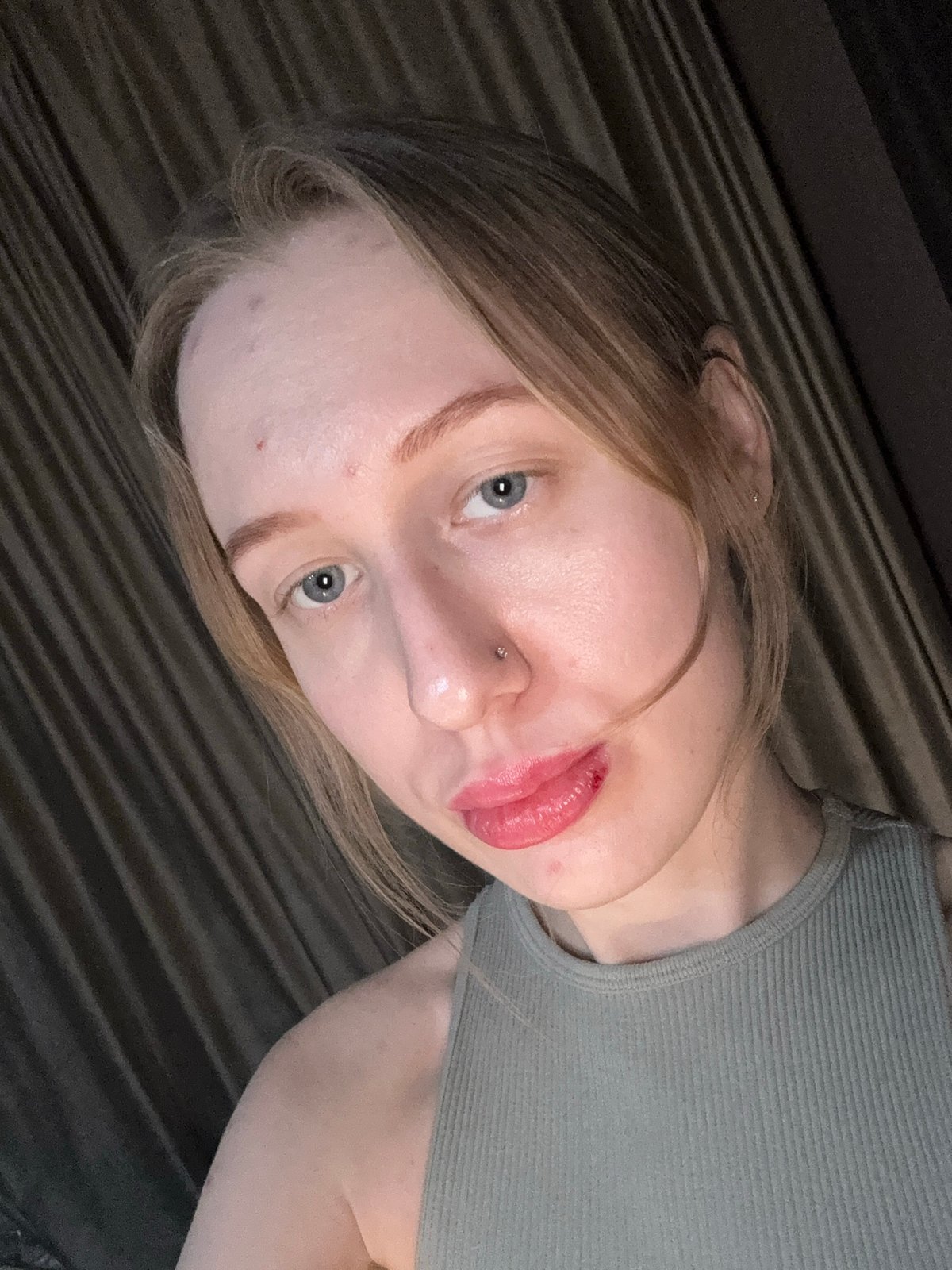 Person takes playful selfies in Rostov-on-Don