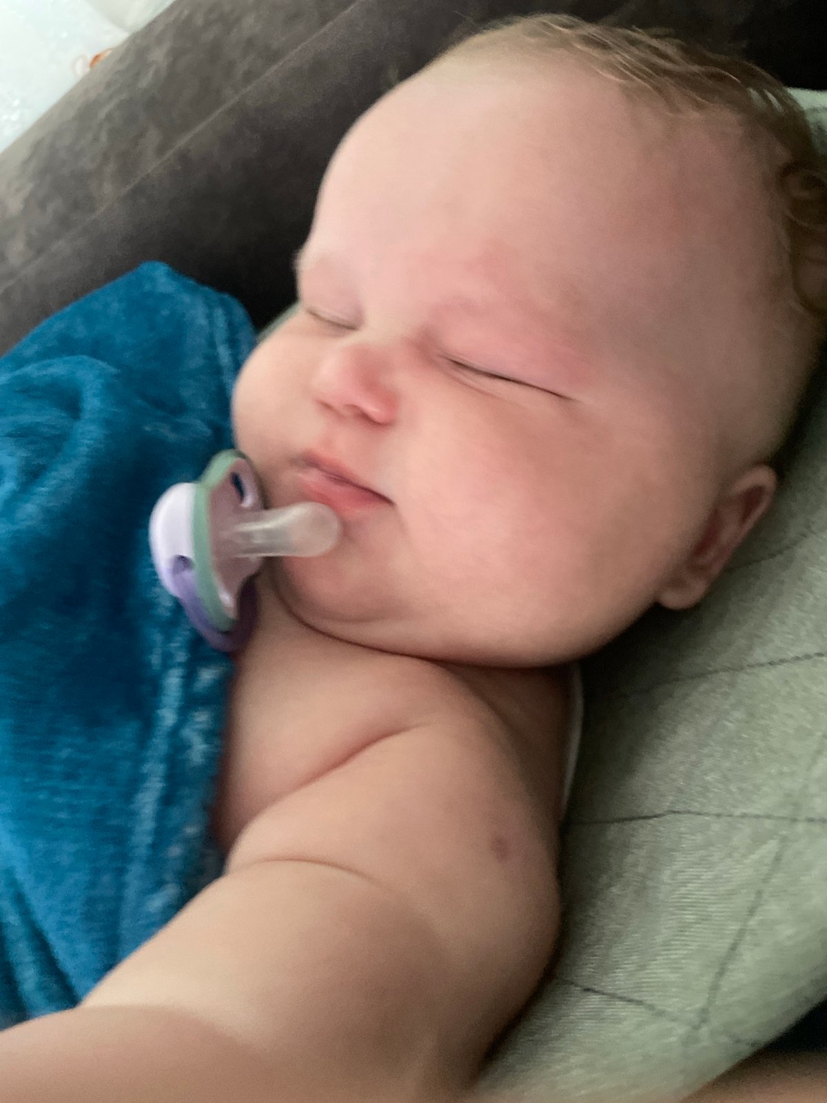 Peaceful moments with a sleeping baby in Stavropol