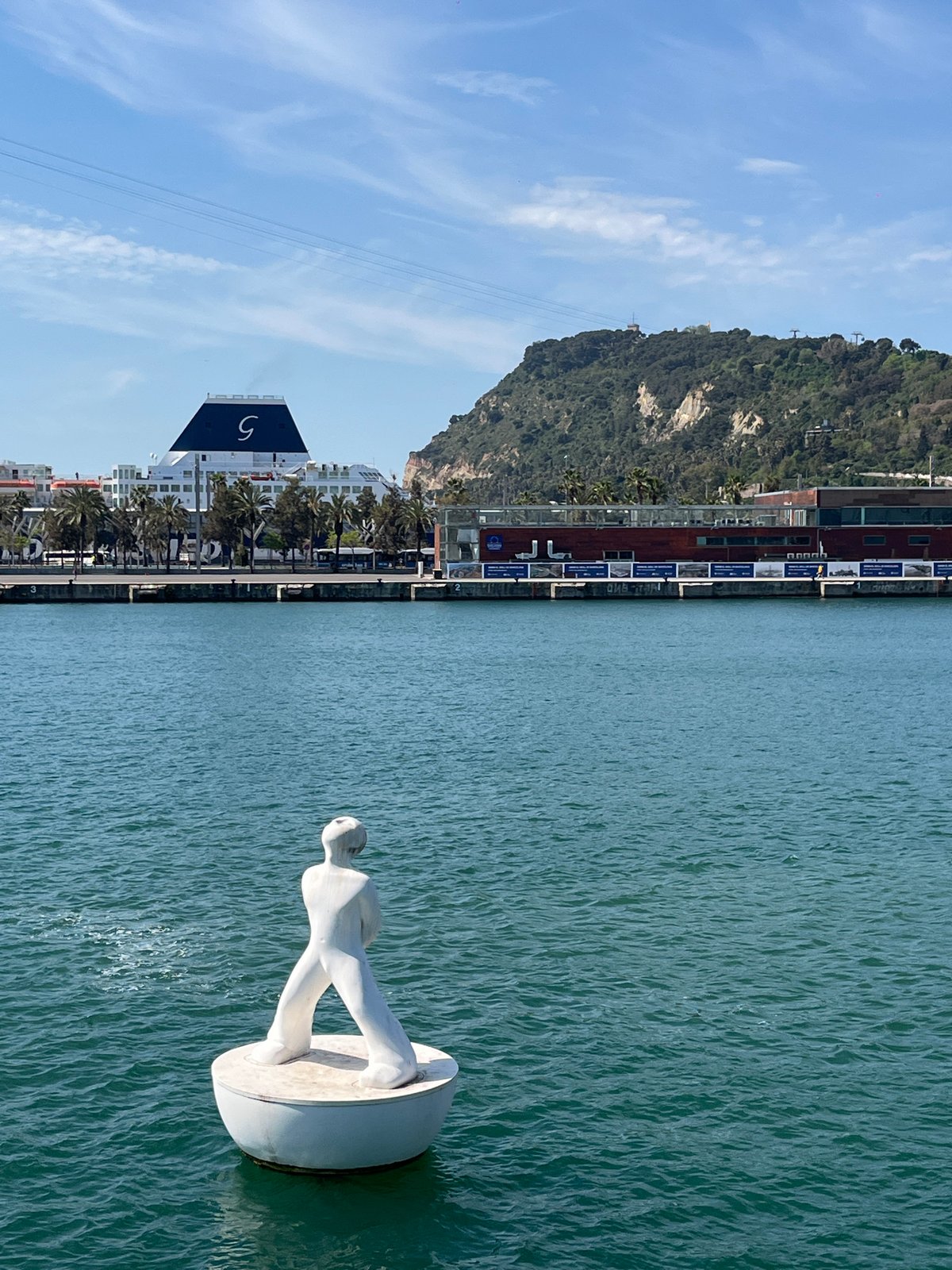 Morning harbor scenes captured in Barcelona's waterfront district