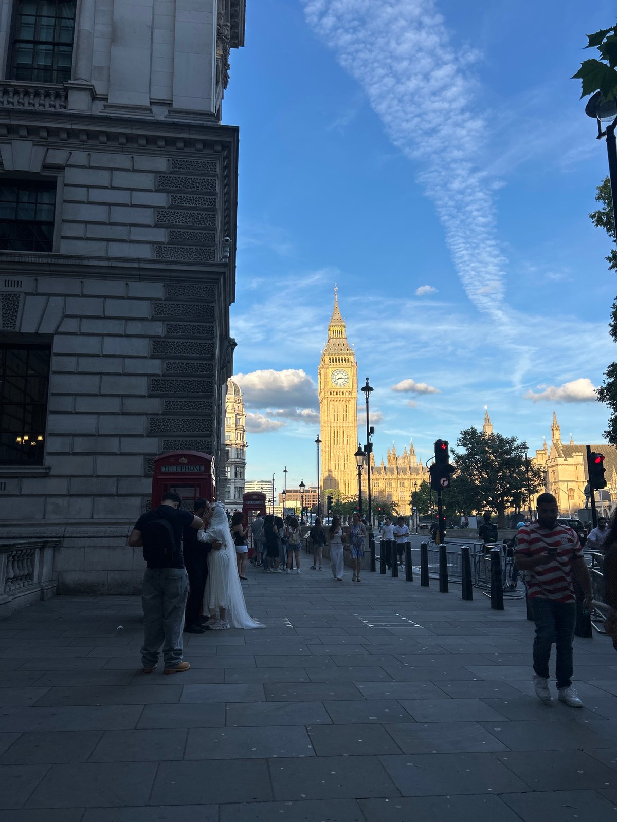 Big Ben on a clear summer evening in Westminster