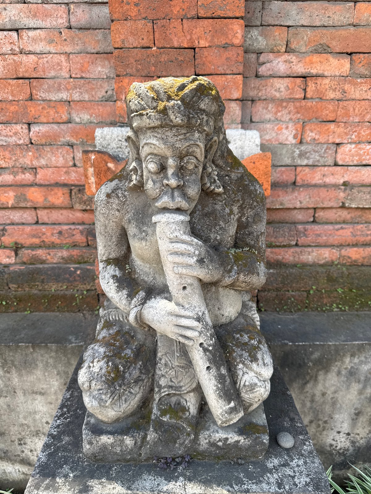 Ancient temple guardians documented at Balinese shrine in Tejakula