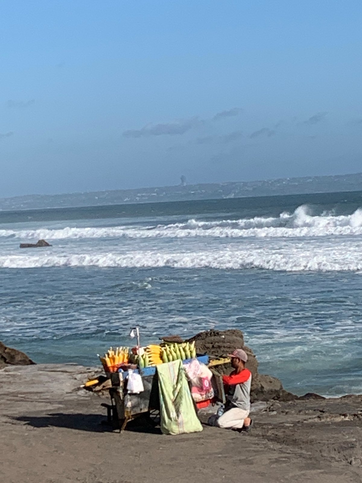 North Kuta beach buzzing despite no-swim warnings and big surf