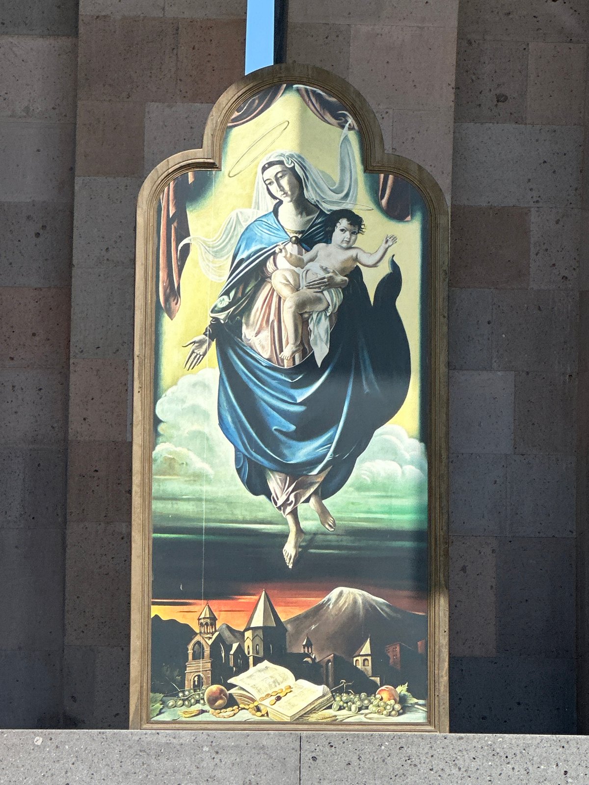 Religious sites and genocide memorial documented in Vagharshapat, Armenia