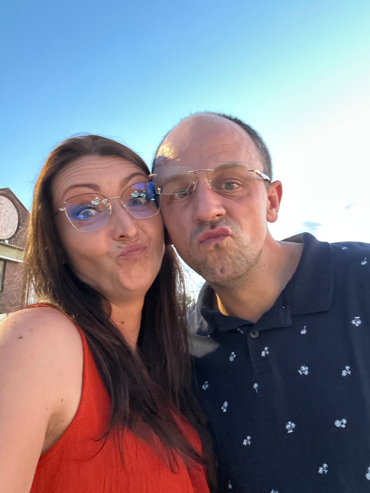Couple documents evening dinner date in Ponteterra Italy