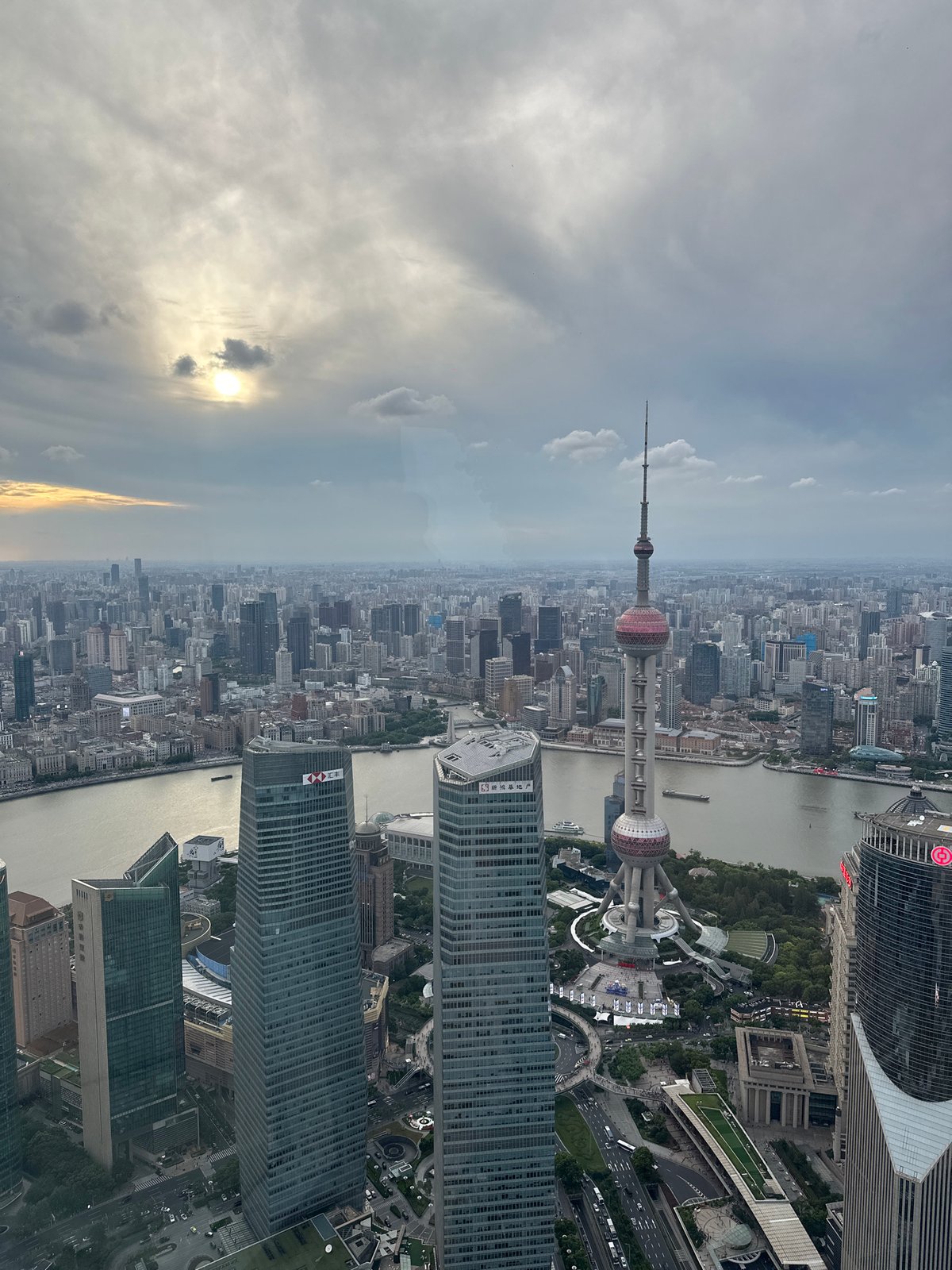 Pudong interiors and skyline, Grand Hyatt and beyond