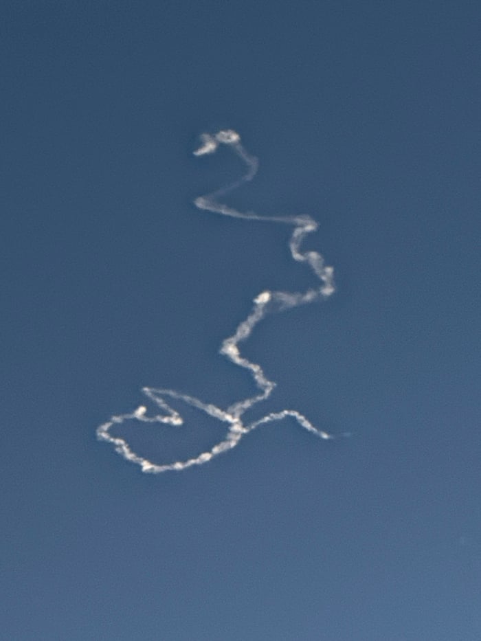 White trails spotted in Haifa sky during afternoon hours