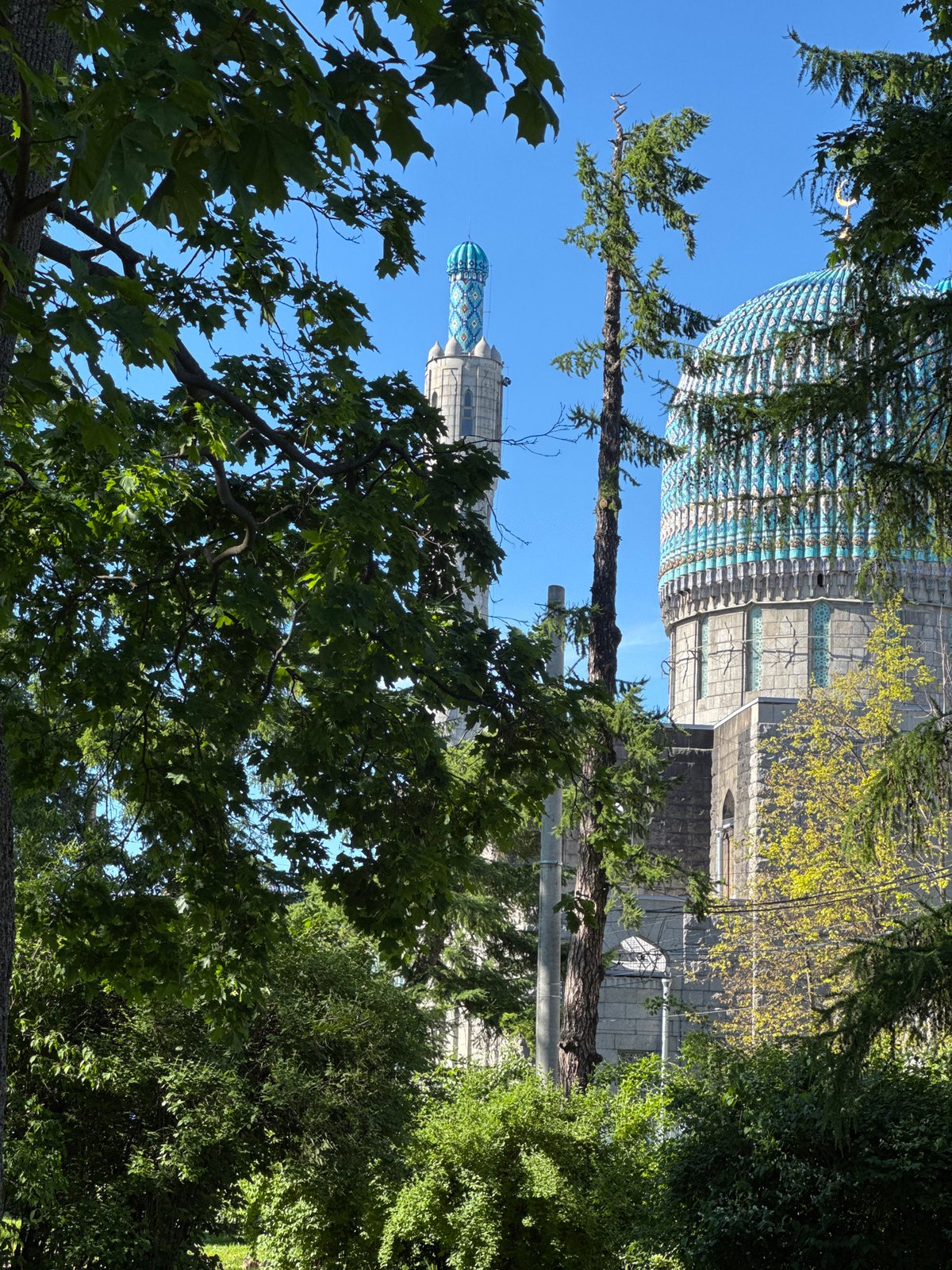 Tourist documents architectural walk through central Saint Petersburg landmarks