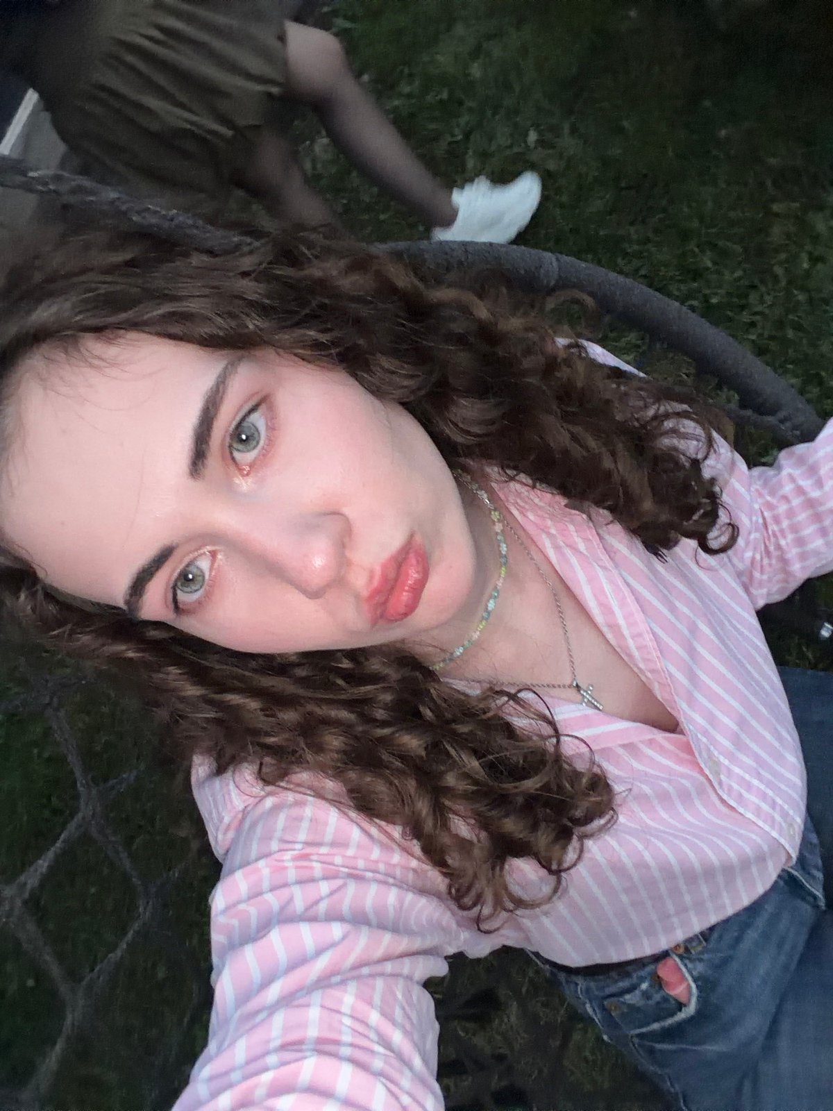 Lazy afternoon outside in Zavodoukovsk, swing and selfie.