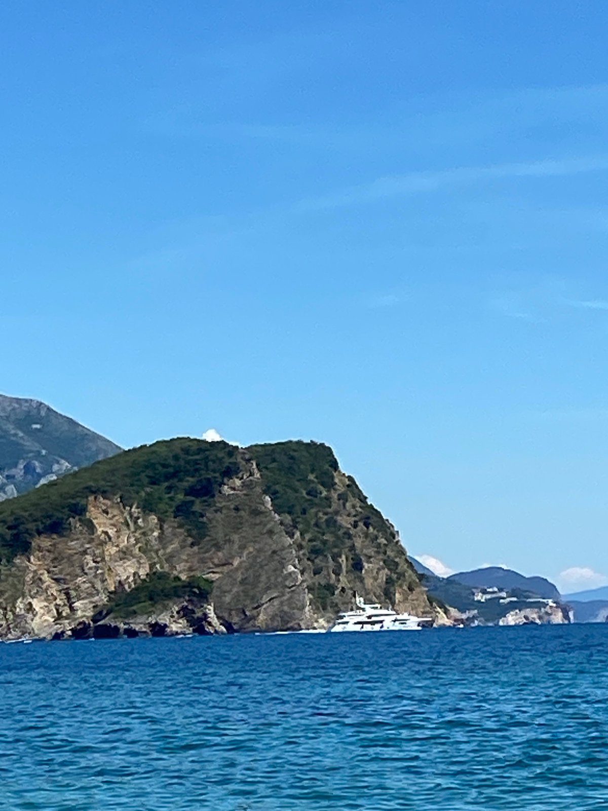 Coastal landscape photographed near Budva, Montenegro