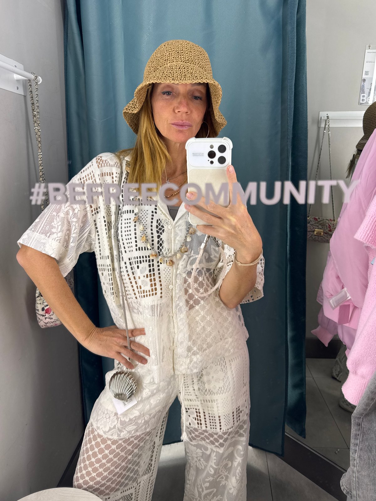 Woman takes fitting room selfies in Saint Petersburg