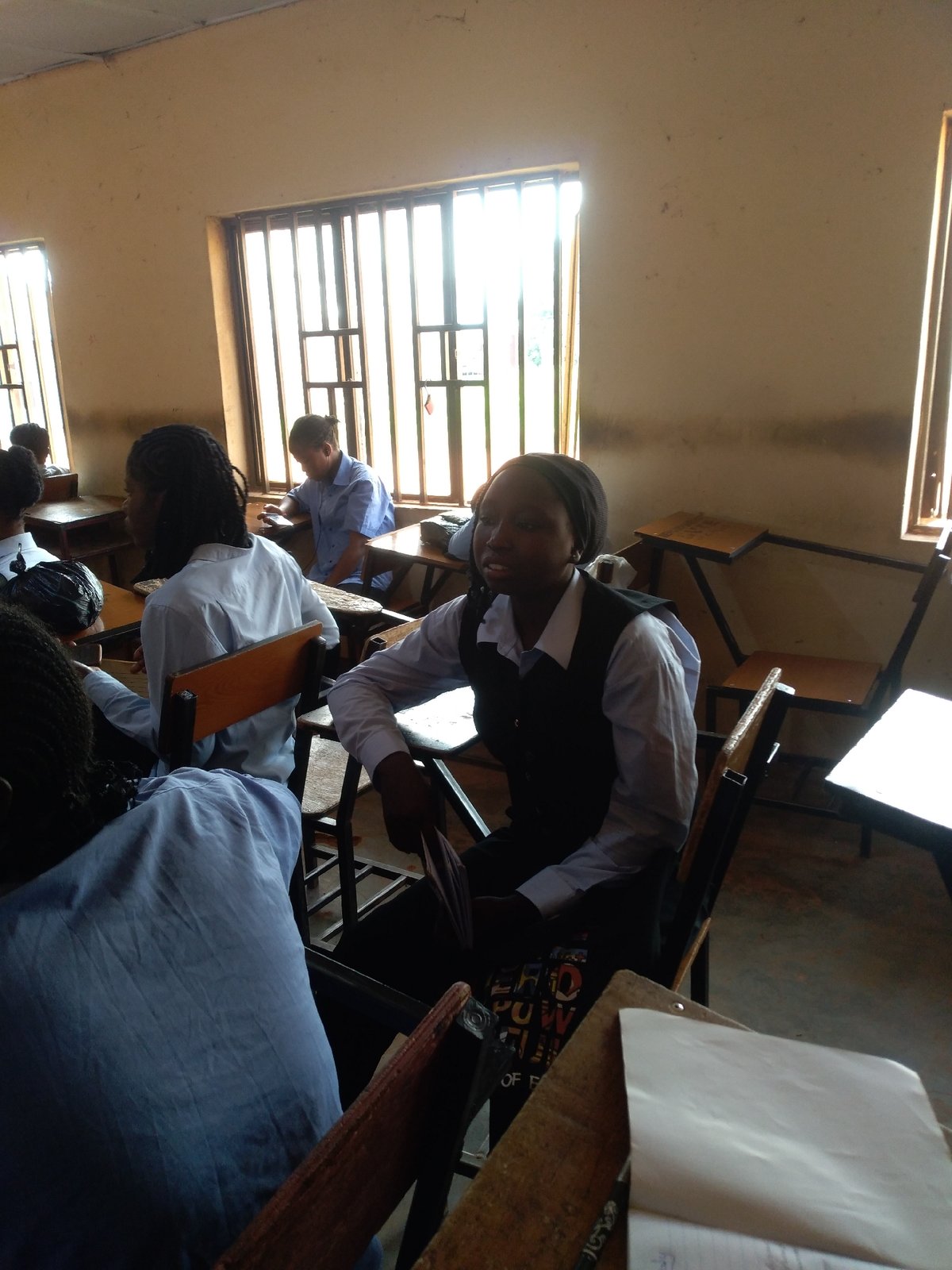 Morning campus life documented at Jos educational institution