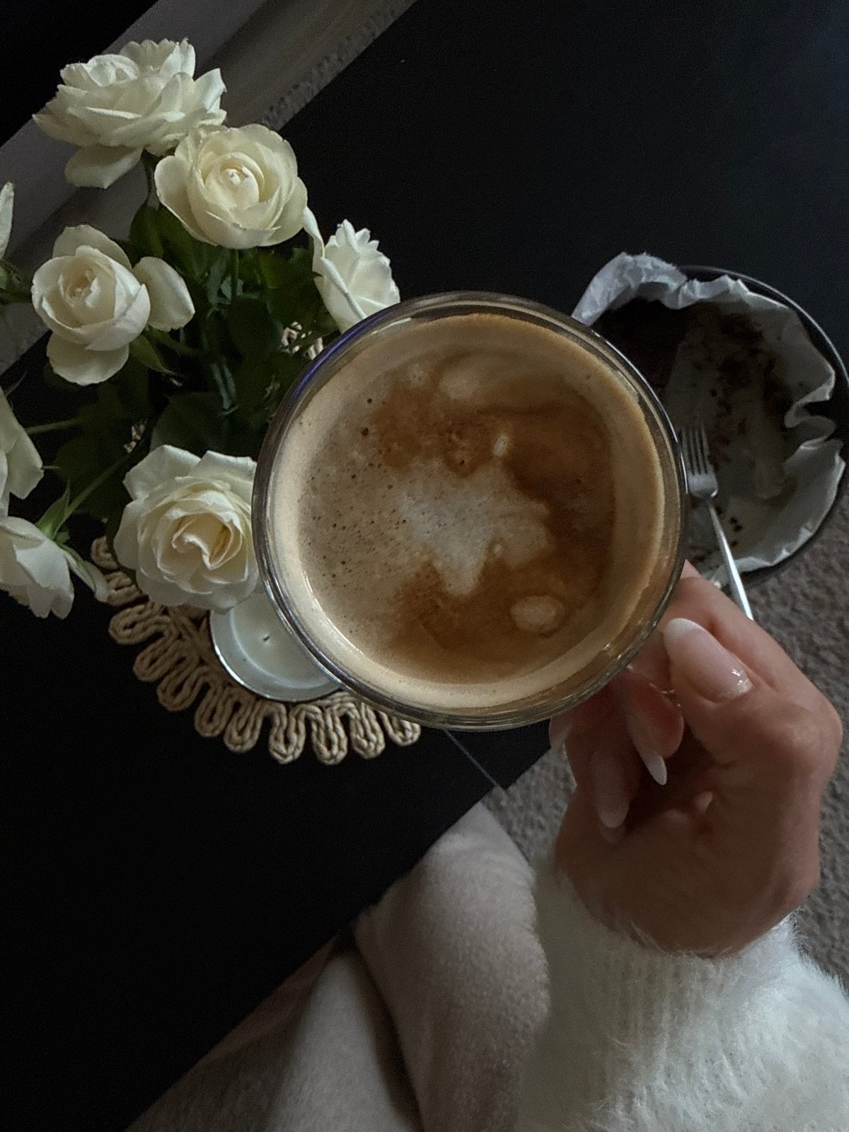 Woman documents morning routine with selfies in Sofia