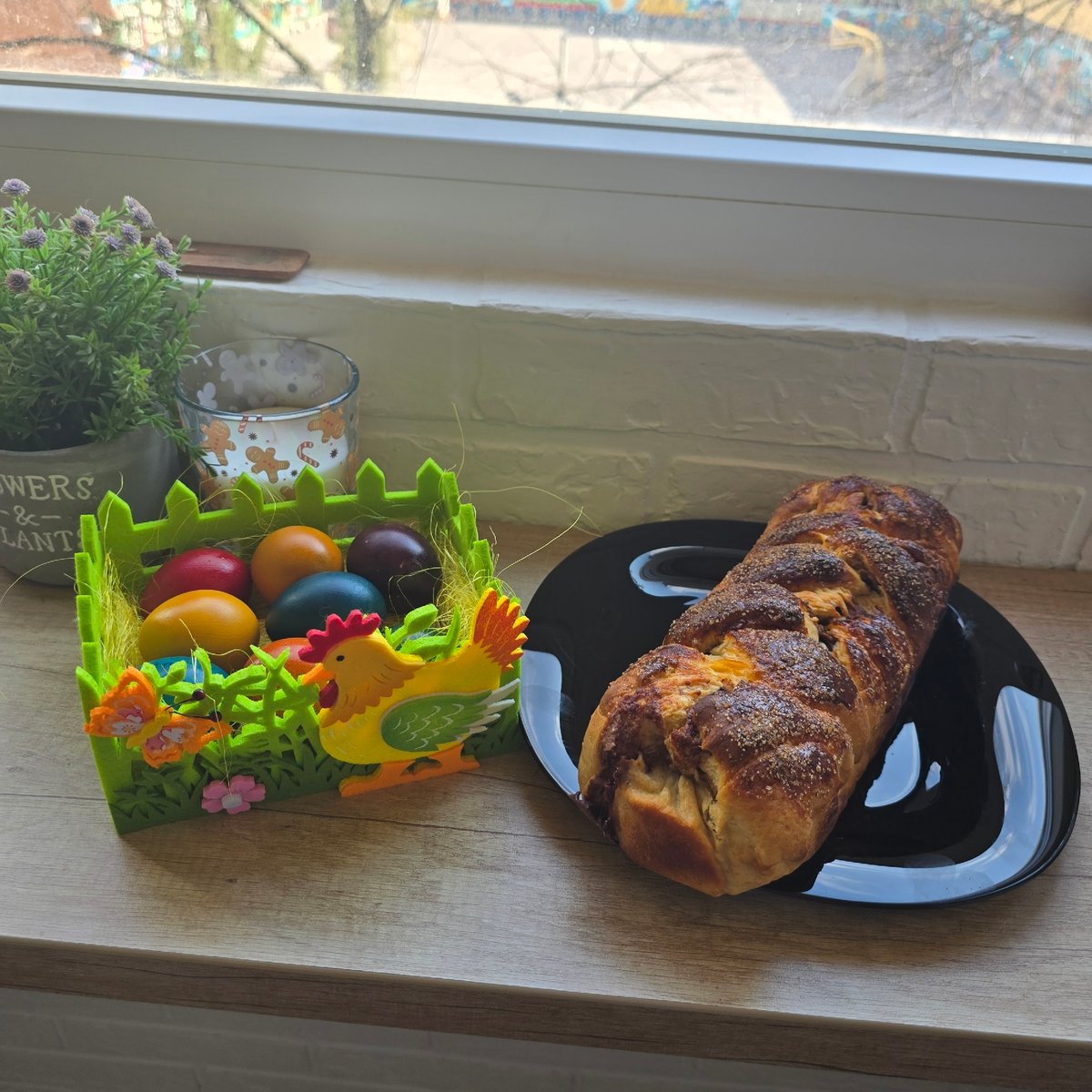Easter table display documented in Sofia, Bulgaria