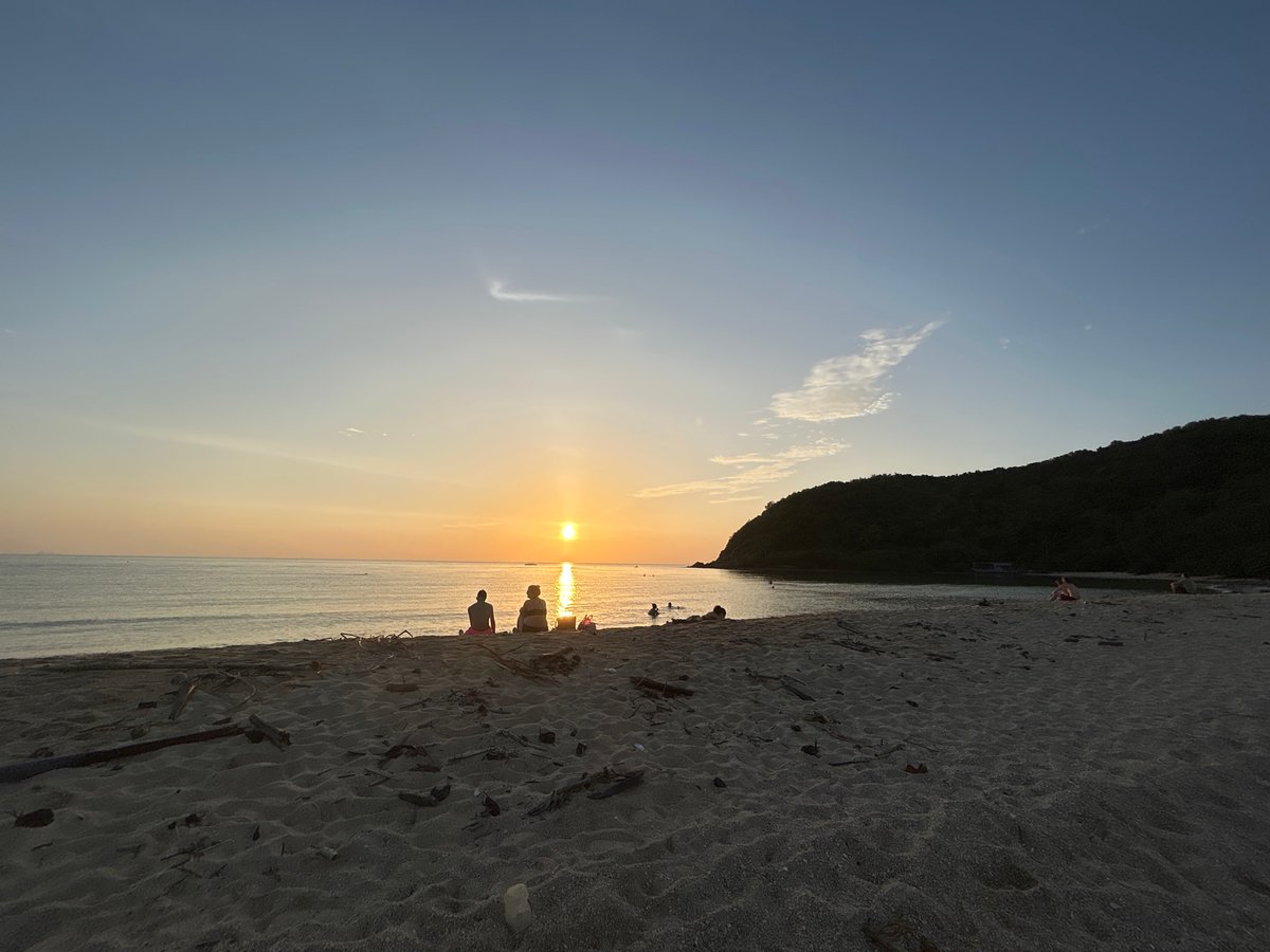 Ko Pha-ngan beach at golden hour, multiple angles