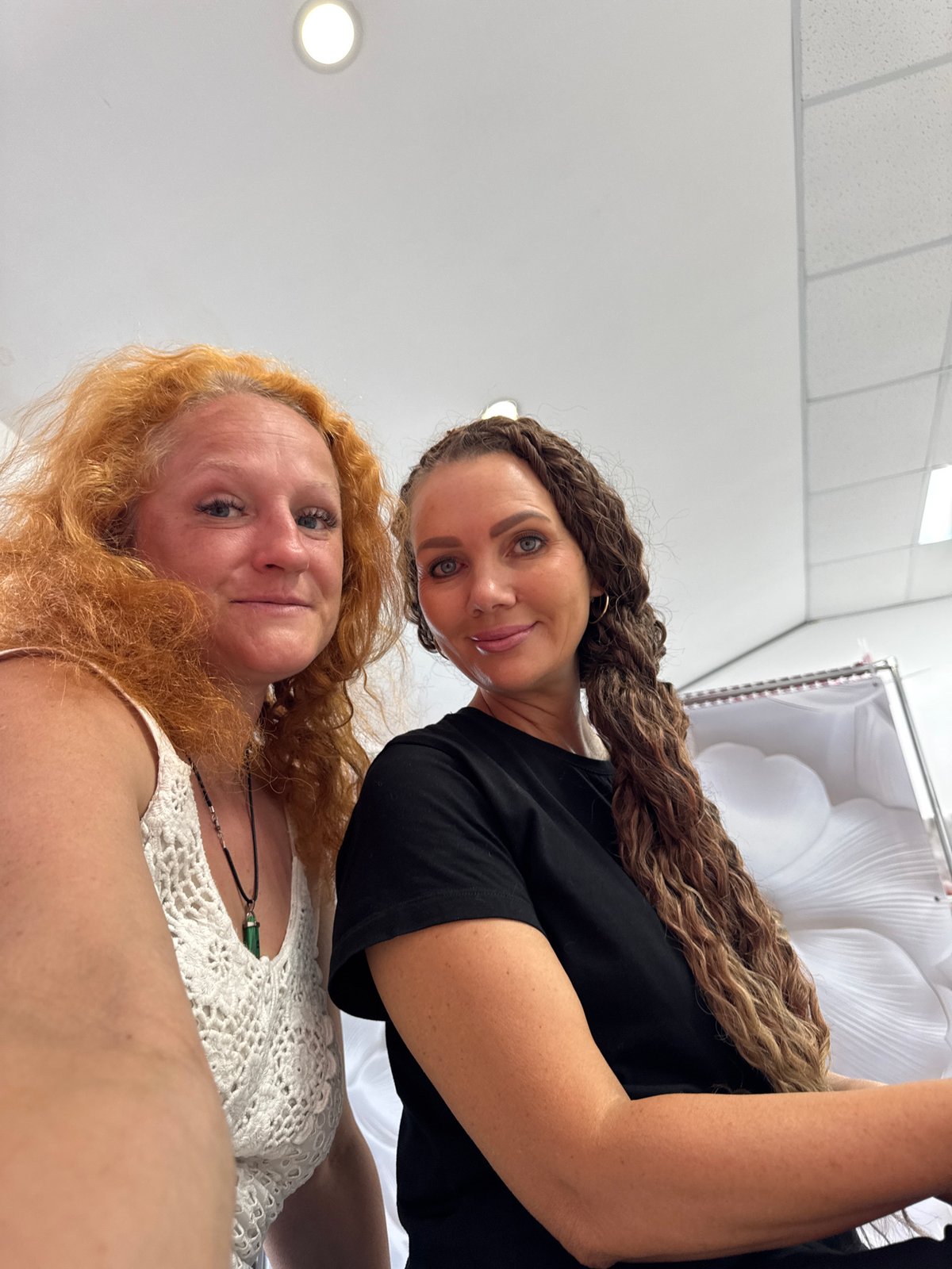 Woman documents morning outing with selfies across Chaikovsky, Russia