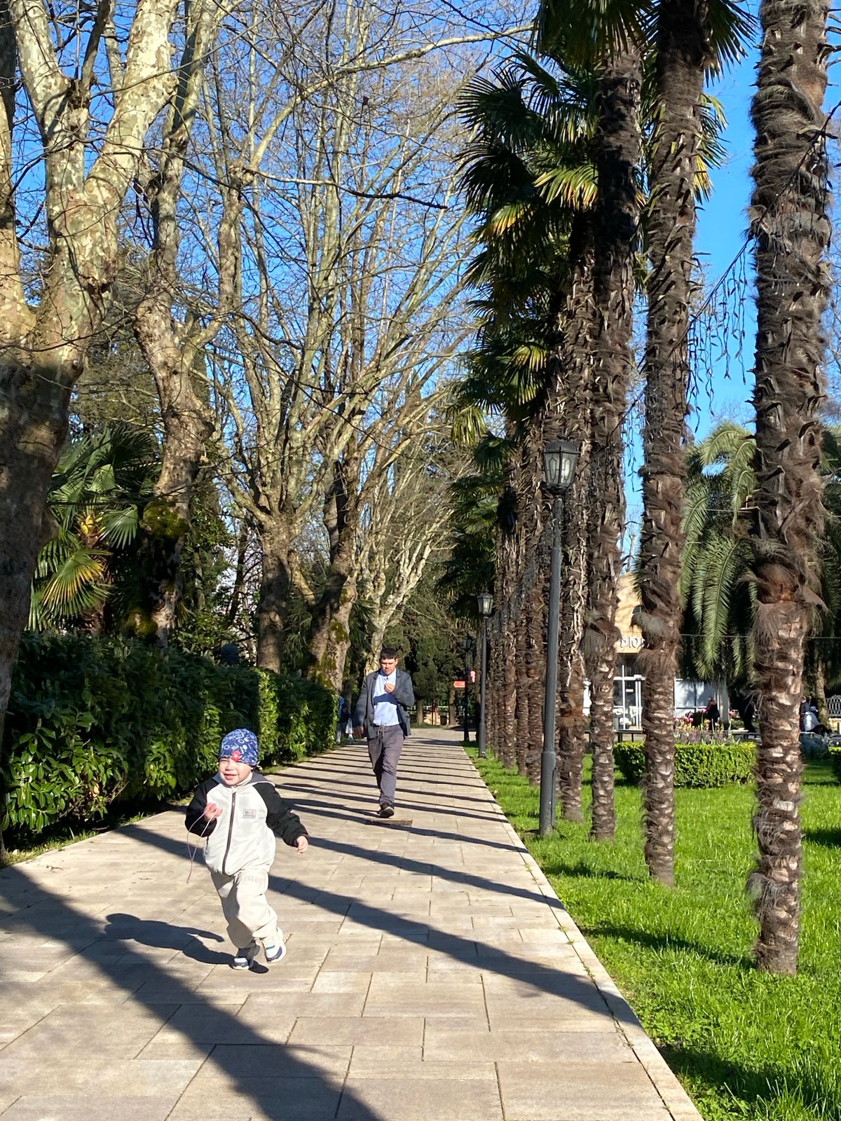 Family enjoys sunny afternoon at Sochi Park amusement park