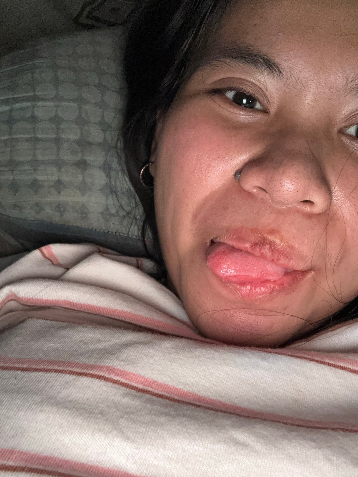 Lazy bed selfies from East Jakarta, early morning