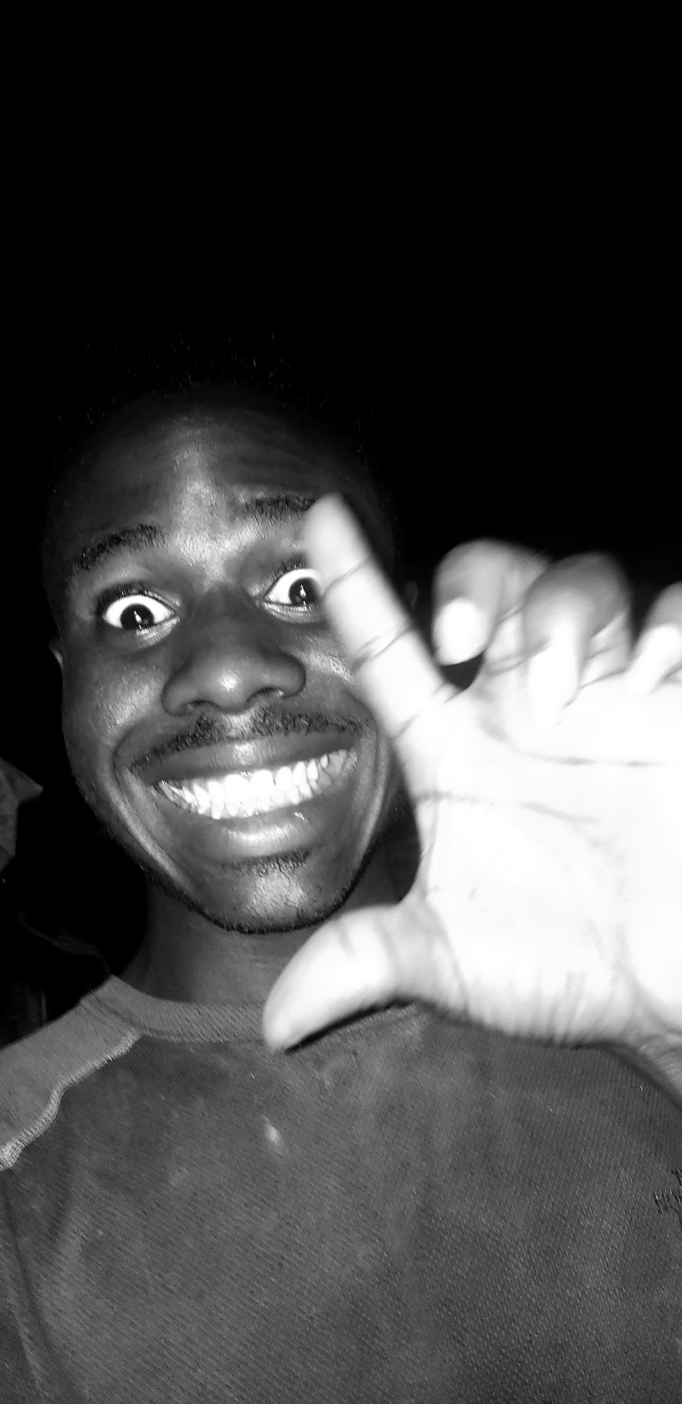 Late-night selfie session in Narayi, Nigeria