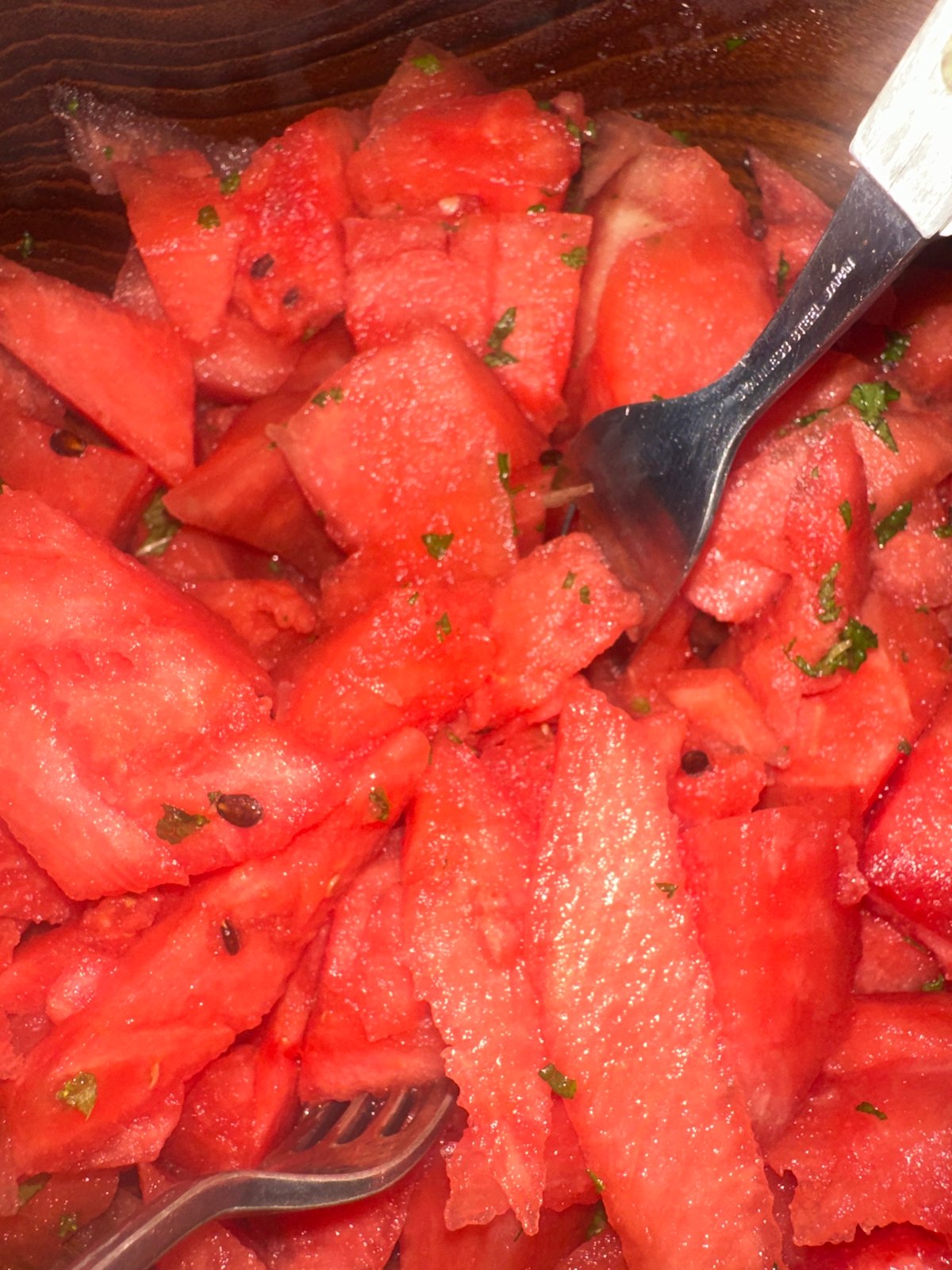 London witness captures watermelon and cartoon street scene