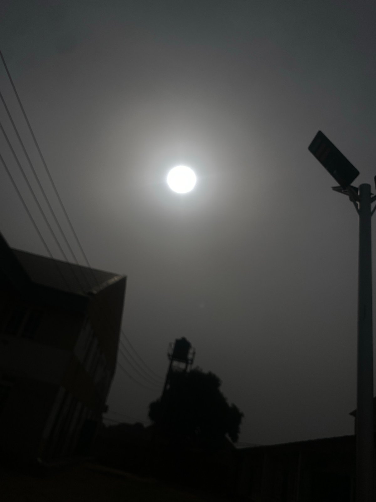 Bright circular light observed in Nigerian sky
