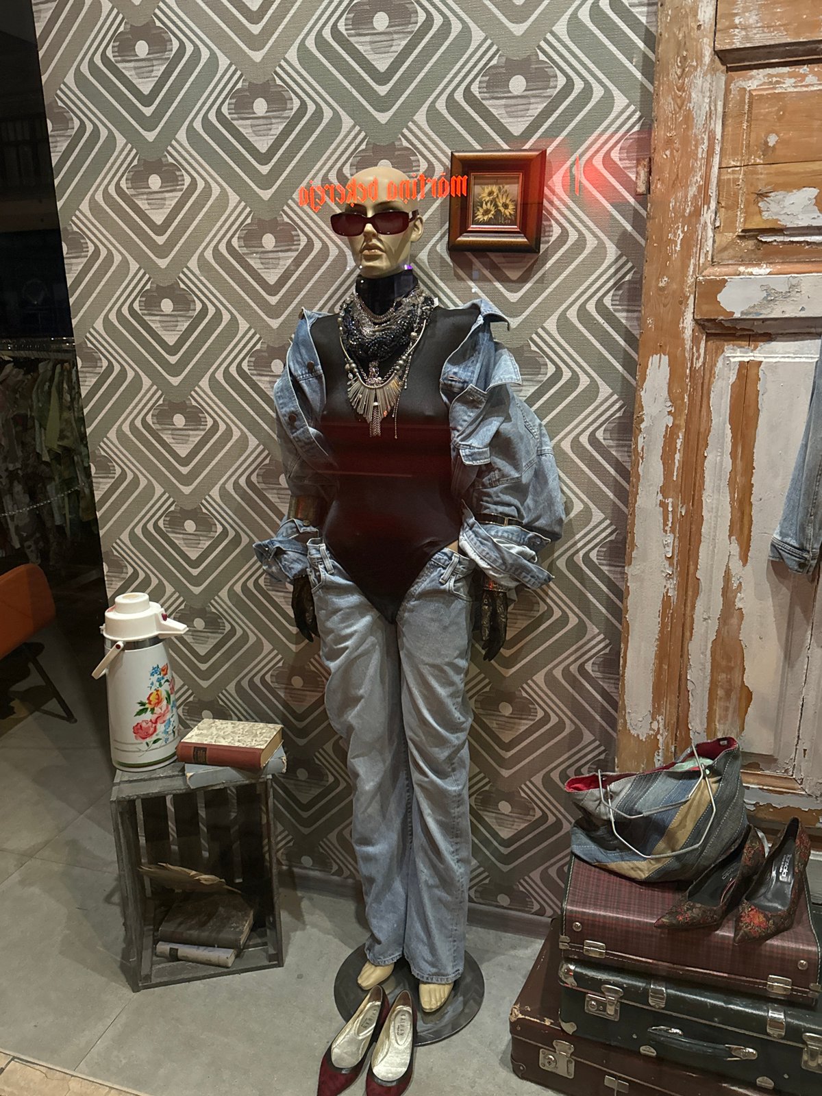 Evening scenes documented at Riga locations including Berga Bazars arcade