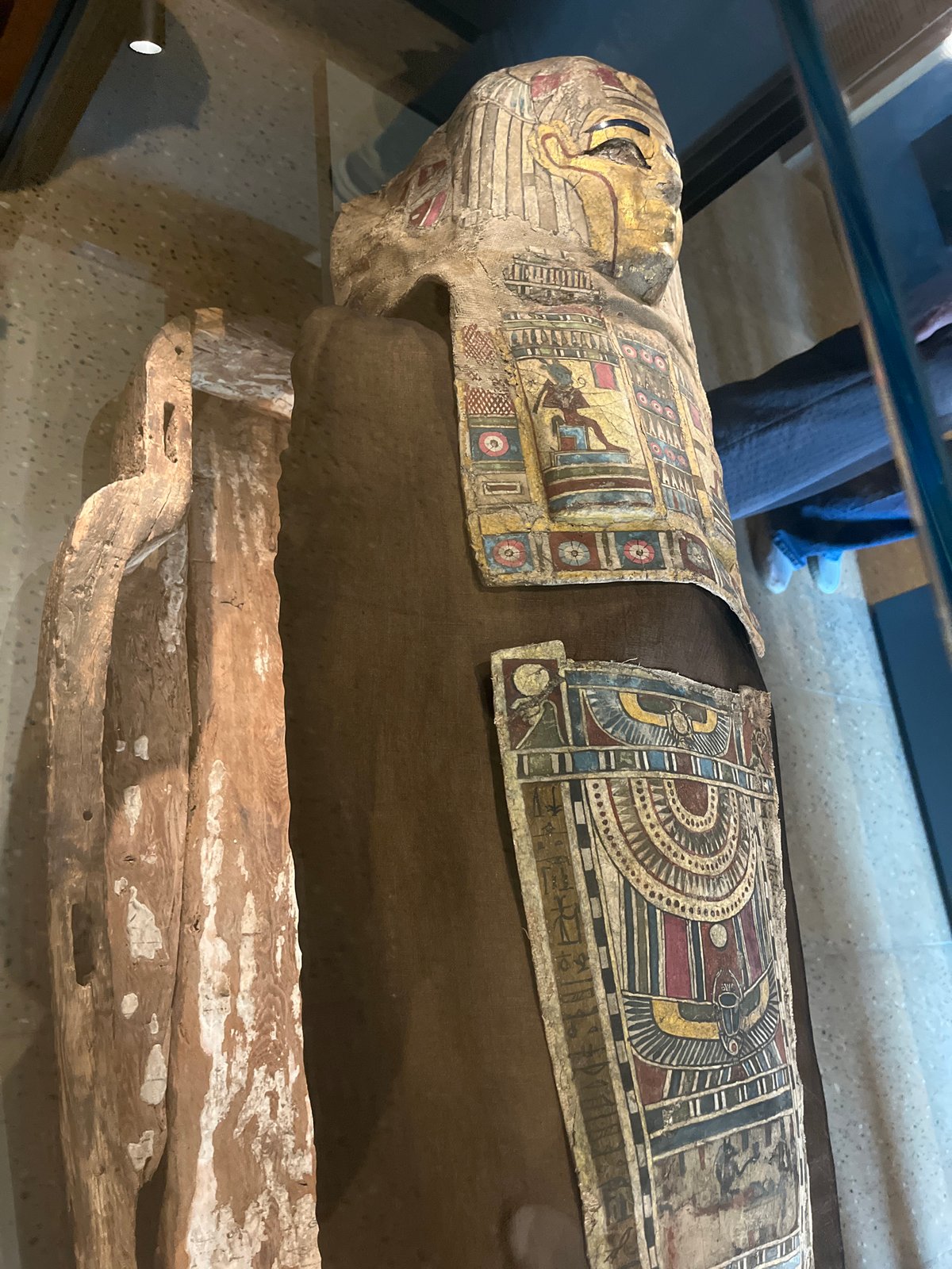 Museum visitor documents ancient artifacts during hour-long tour