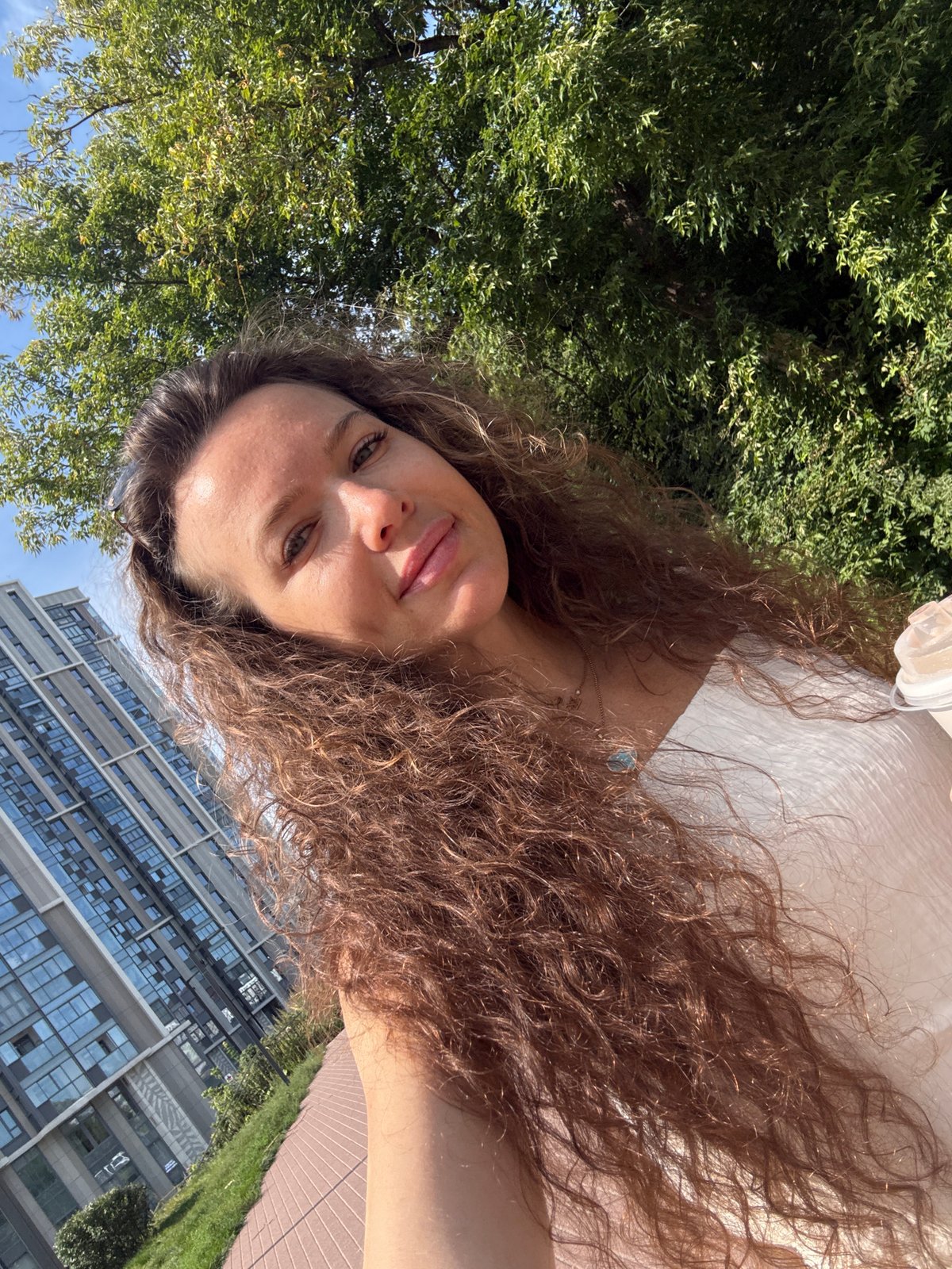 Summer morning walk through Moscow parks with coffee and snacks