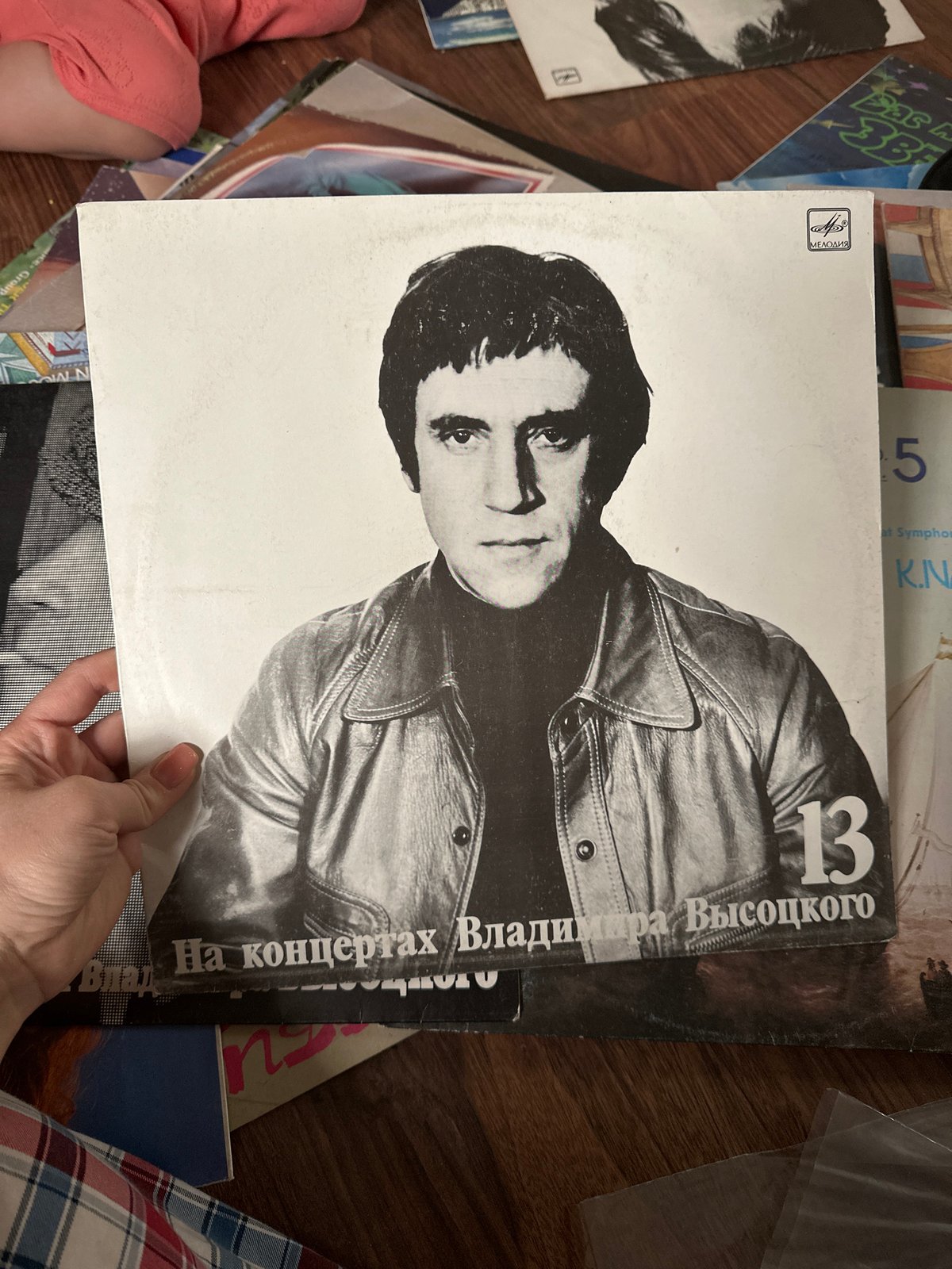 Vinyl record collection featuring Russian artists documented in Nizhny Novgorod