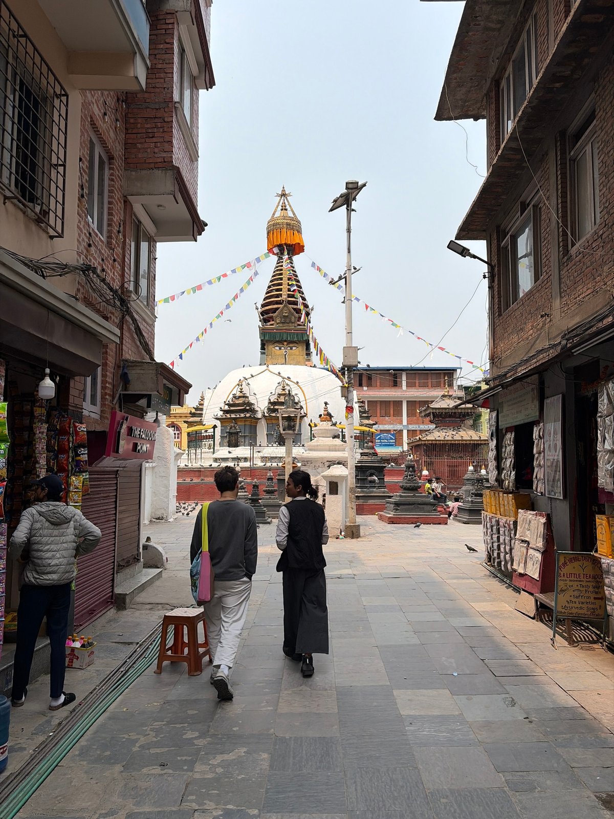 Buddhist temples documented in early morning Kathmandu photography session