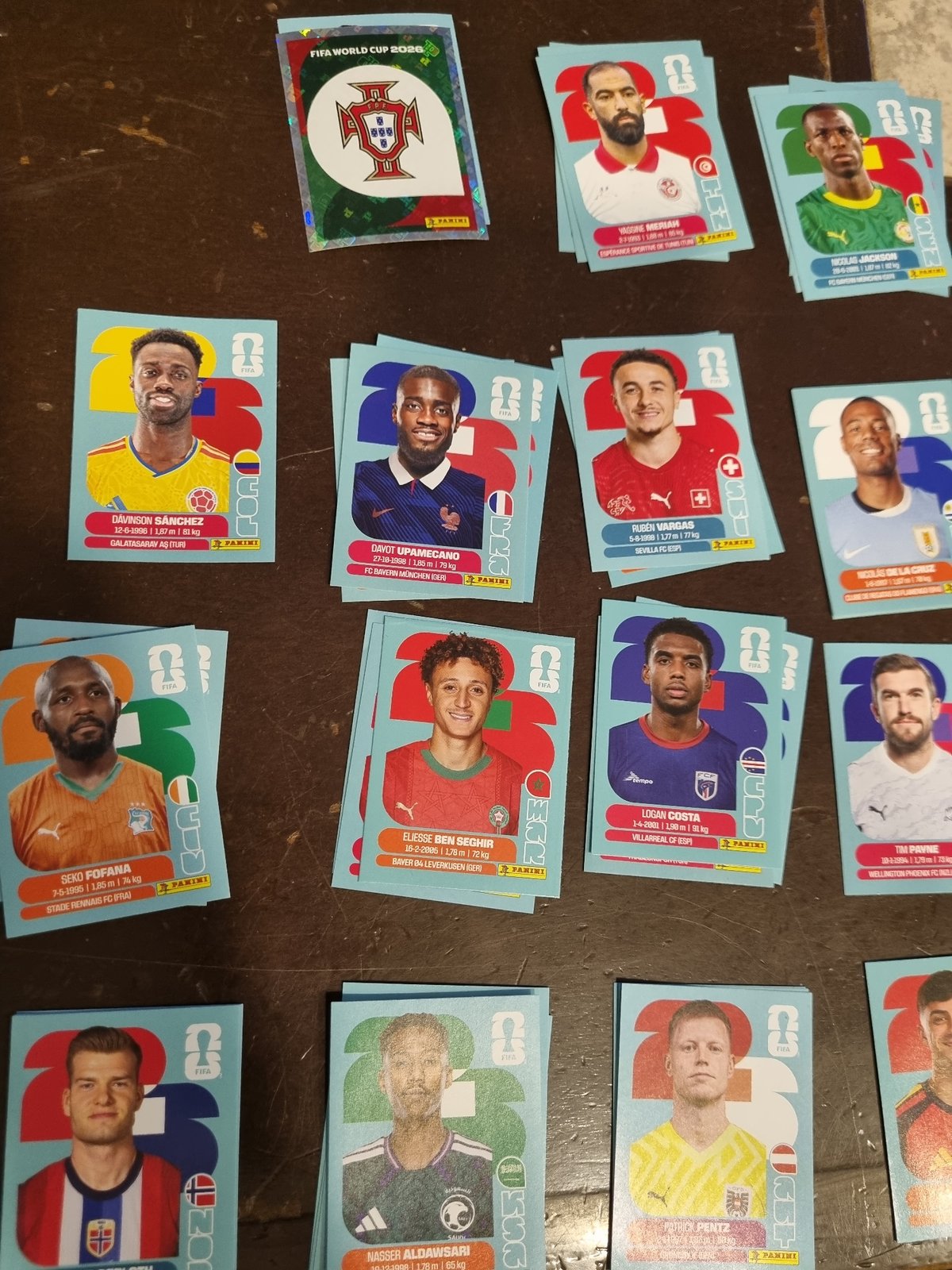 World Cup sticker collector organizes cards in Mexico