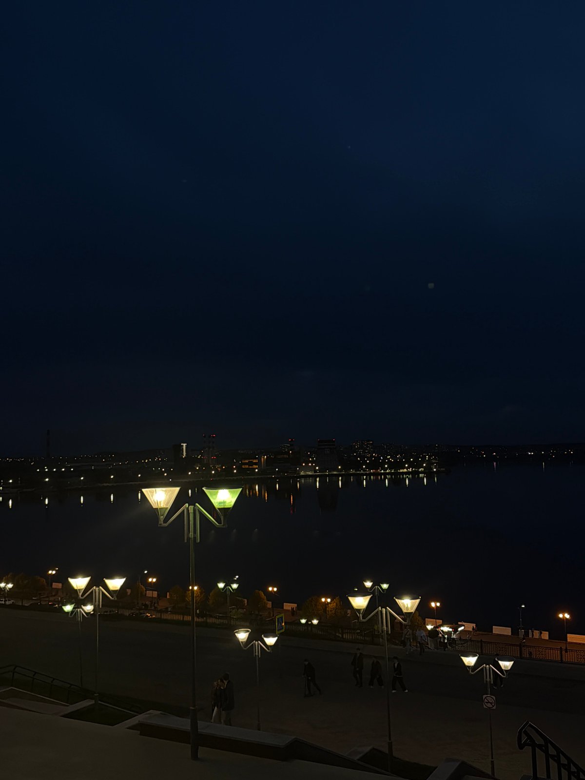 Nighttime cycling journey documented through central Izhevsk, Russia
