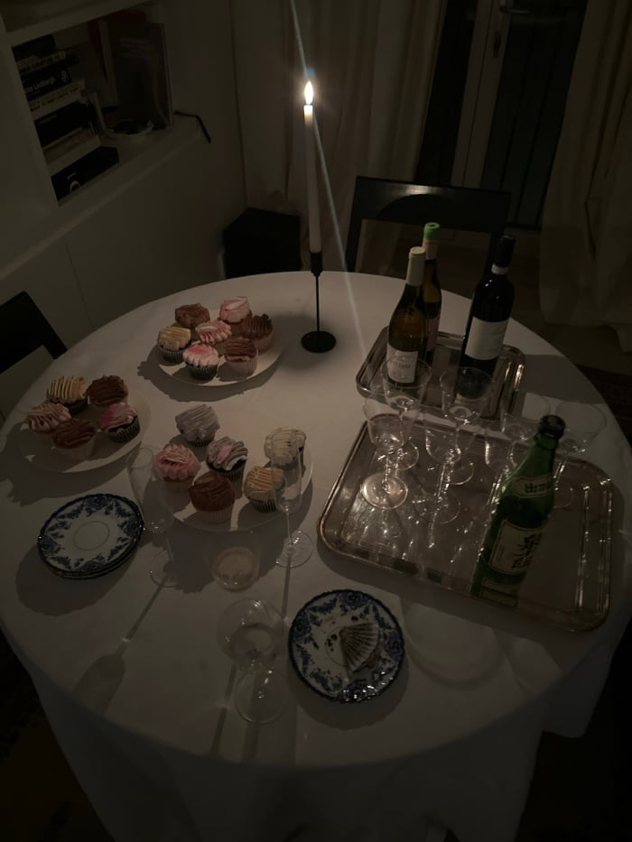 Candlelit Evening Gathering Captured at London Home