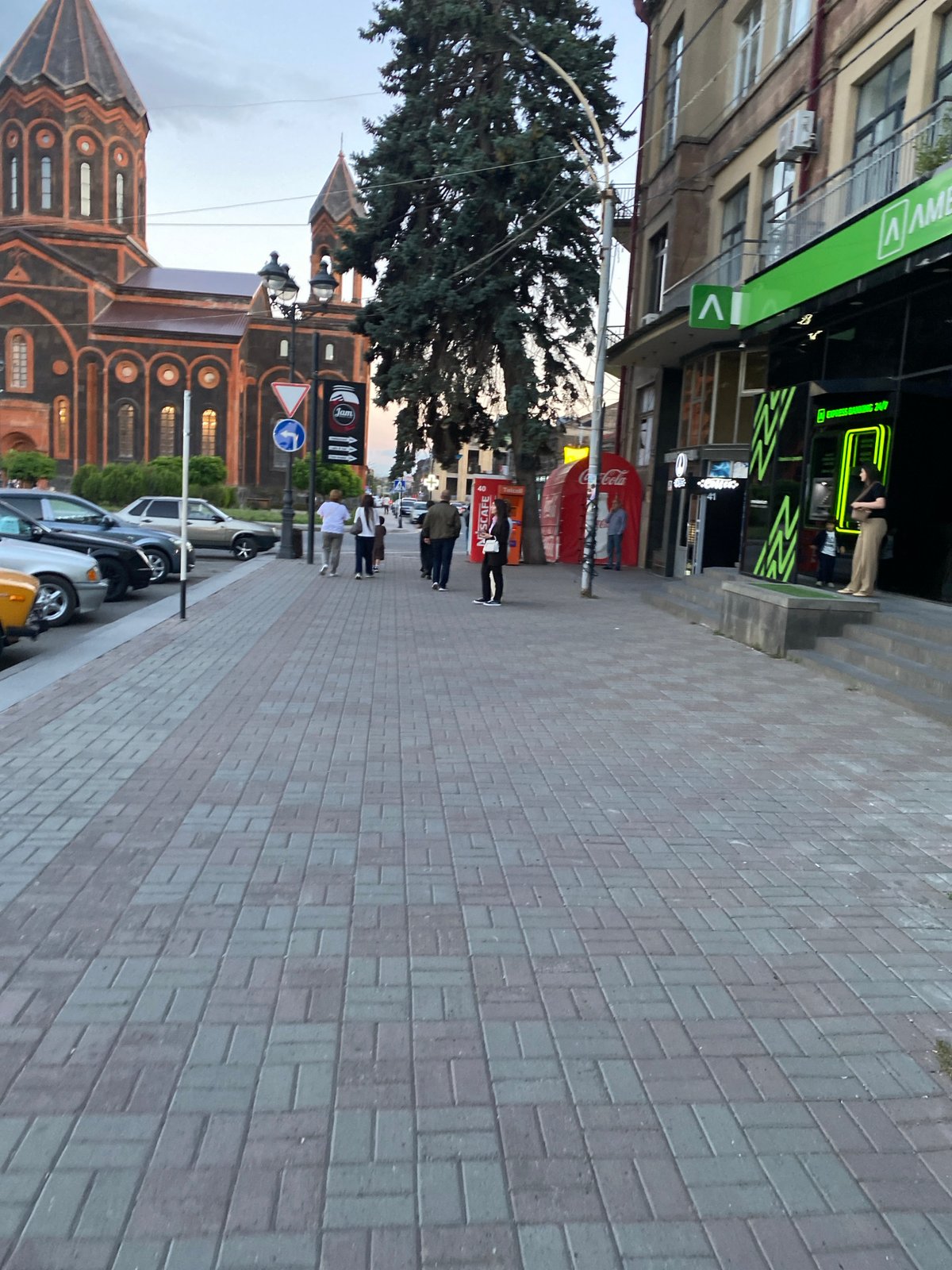 Street-level views of Gyumri in late afternoon light