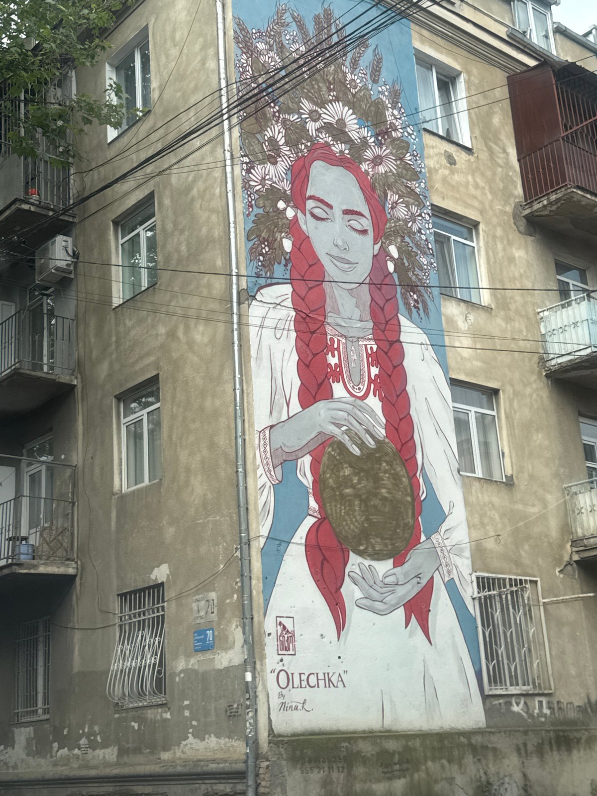 Early morning selfies and street scenes captured in Tbilisi